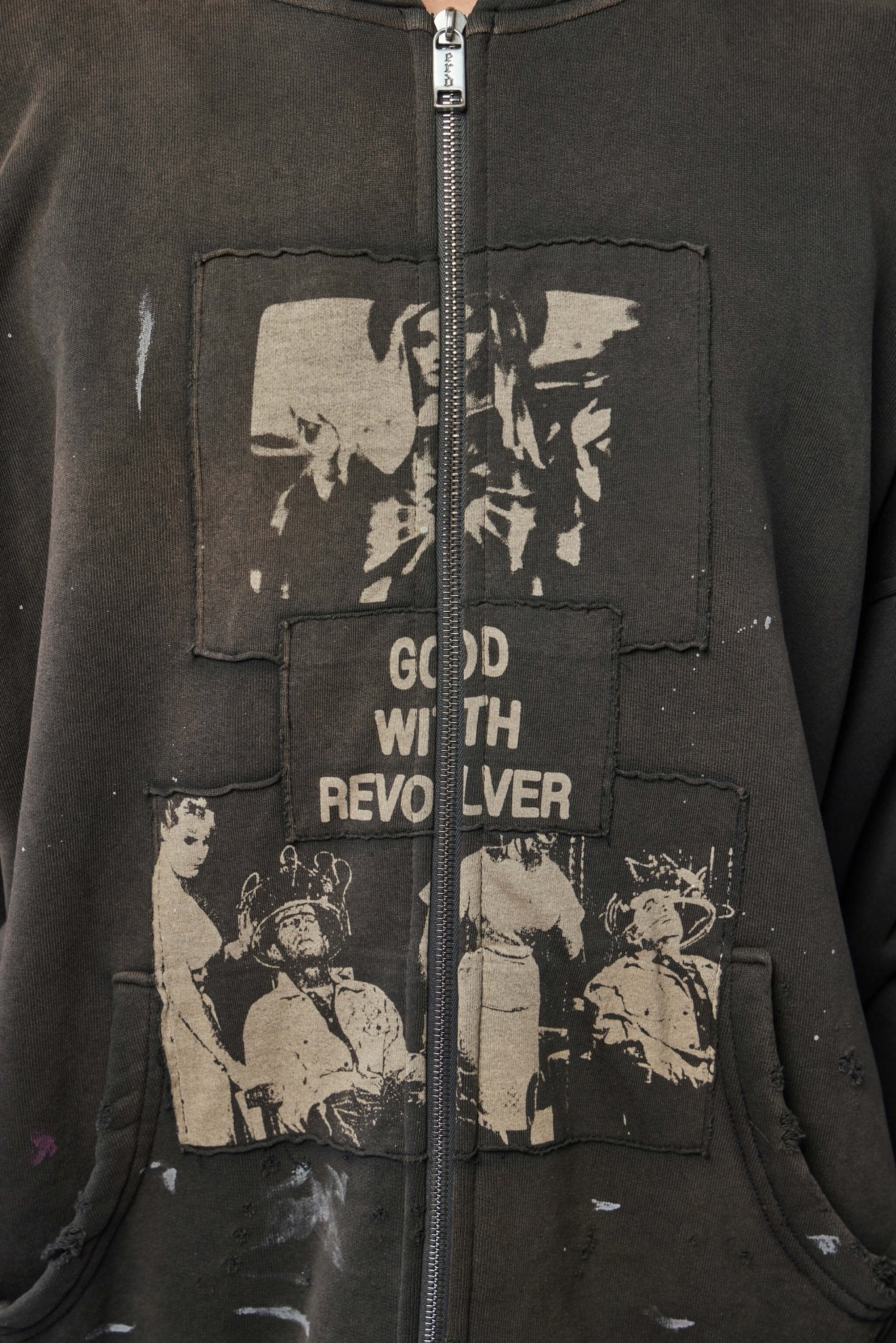 God with Revolver Zip Hoodie - Image 4