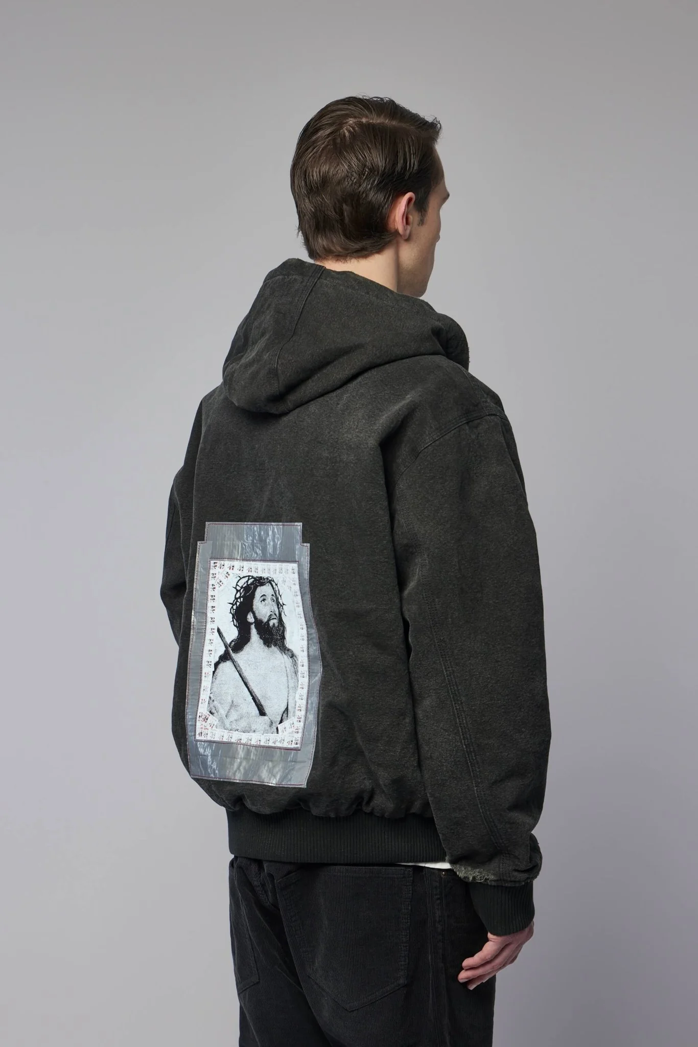 War Started Hooded Work Jacket - Image 5