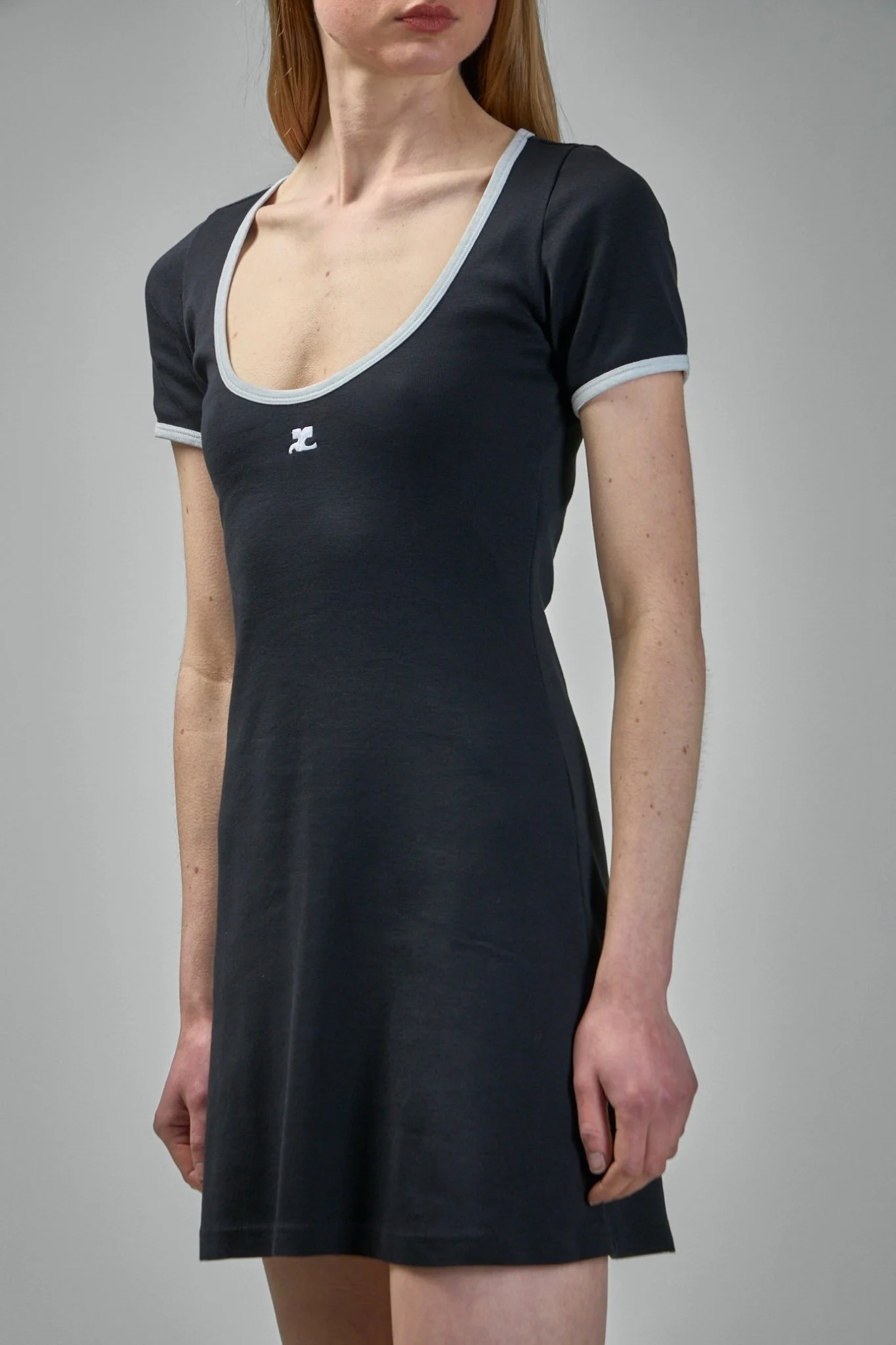 Holistic Contrast Mini Dress - Image 4