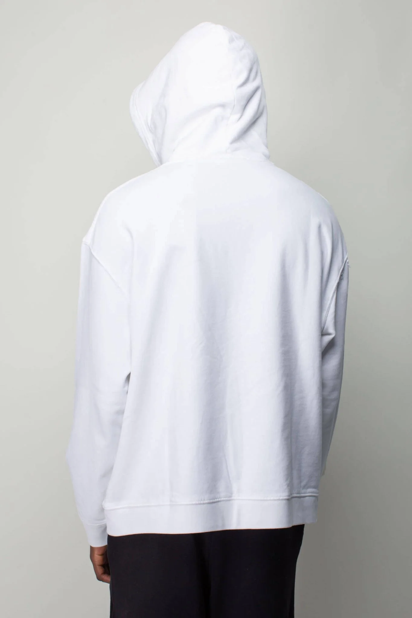 Destroyed Regular Fit Hoodie with R Print - Image 3
