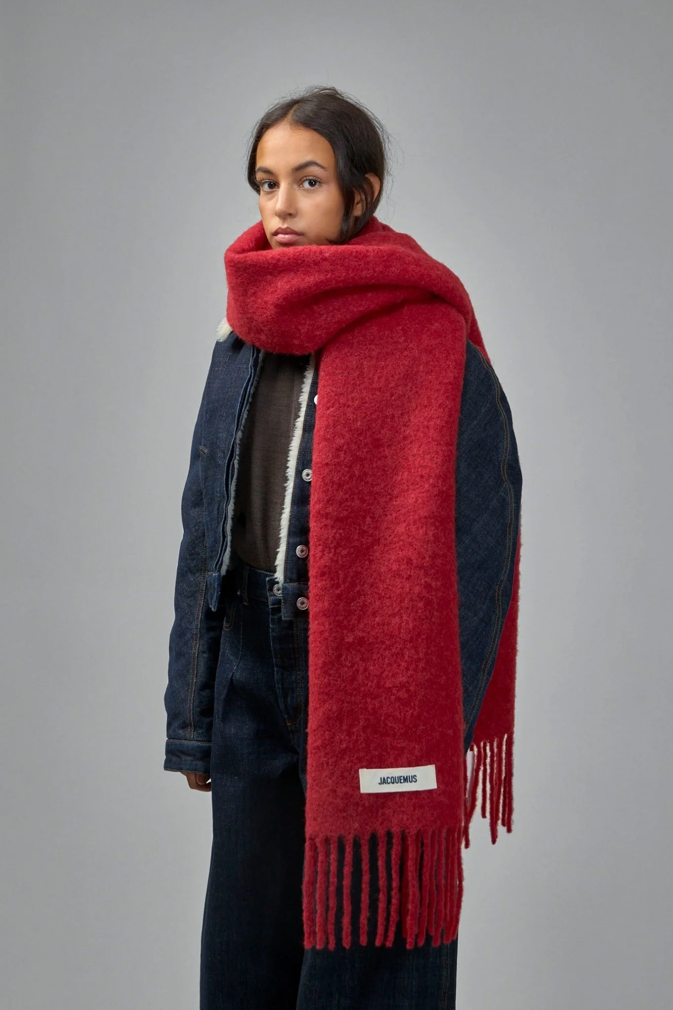 Long Mohair Alpaca Scarf - Image 4
