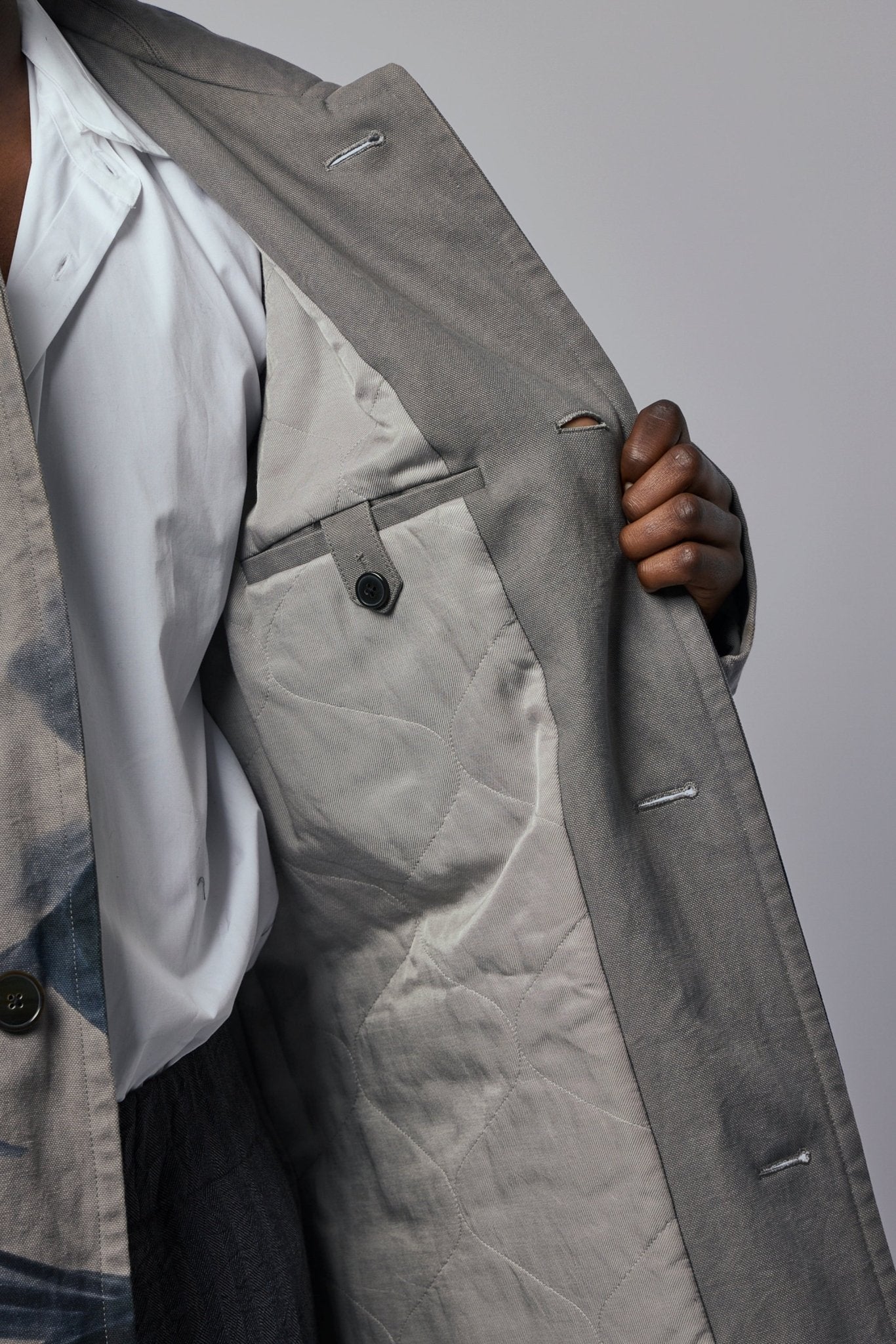 Randale Floral Cotton Trench Coat - Image 6