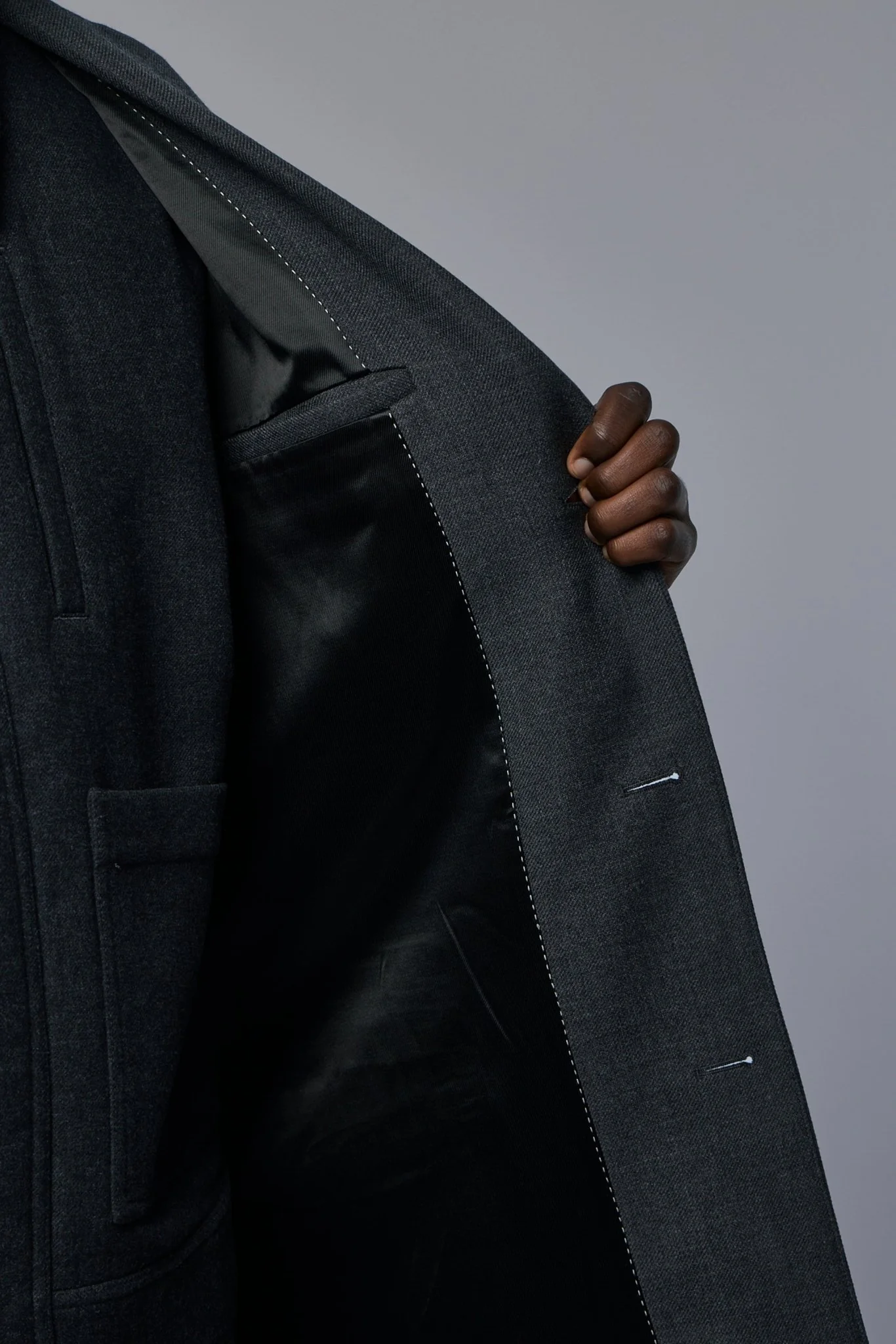 Hand Printed Coat Dessin D - Image 6