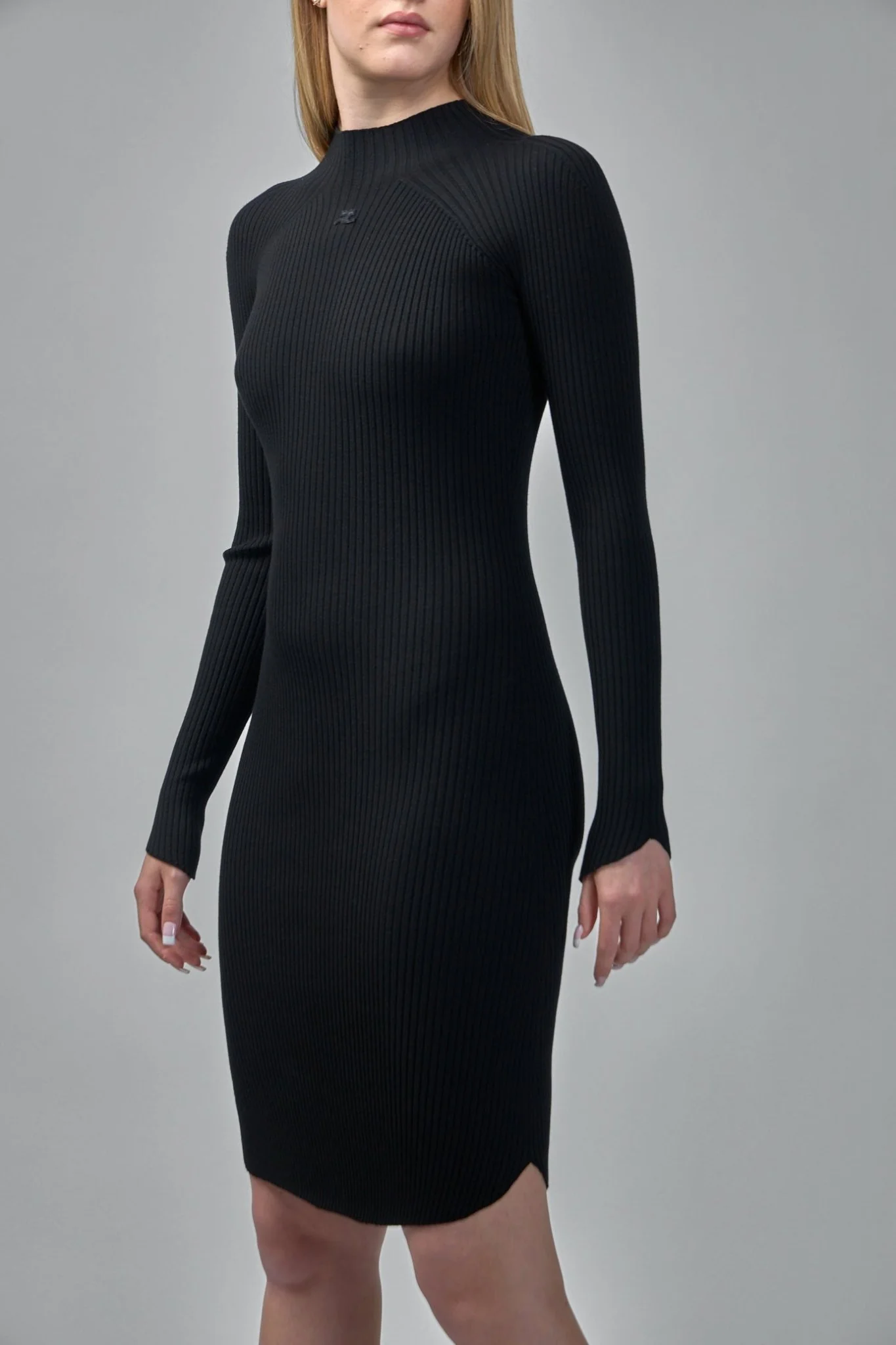 Circle Rib Knit Dress - Image 4