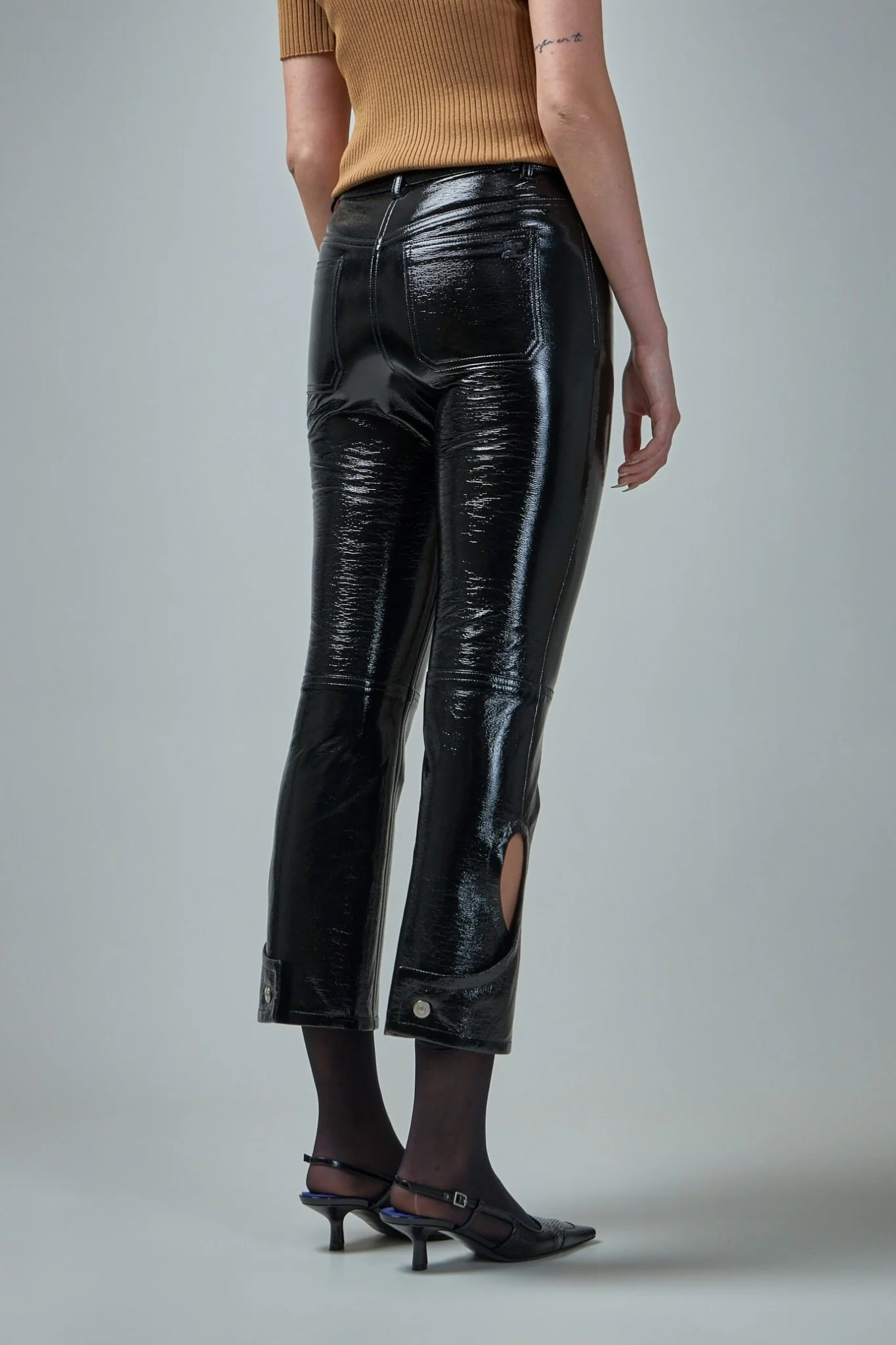 Reversed Vinyl Pants - Image 3