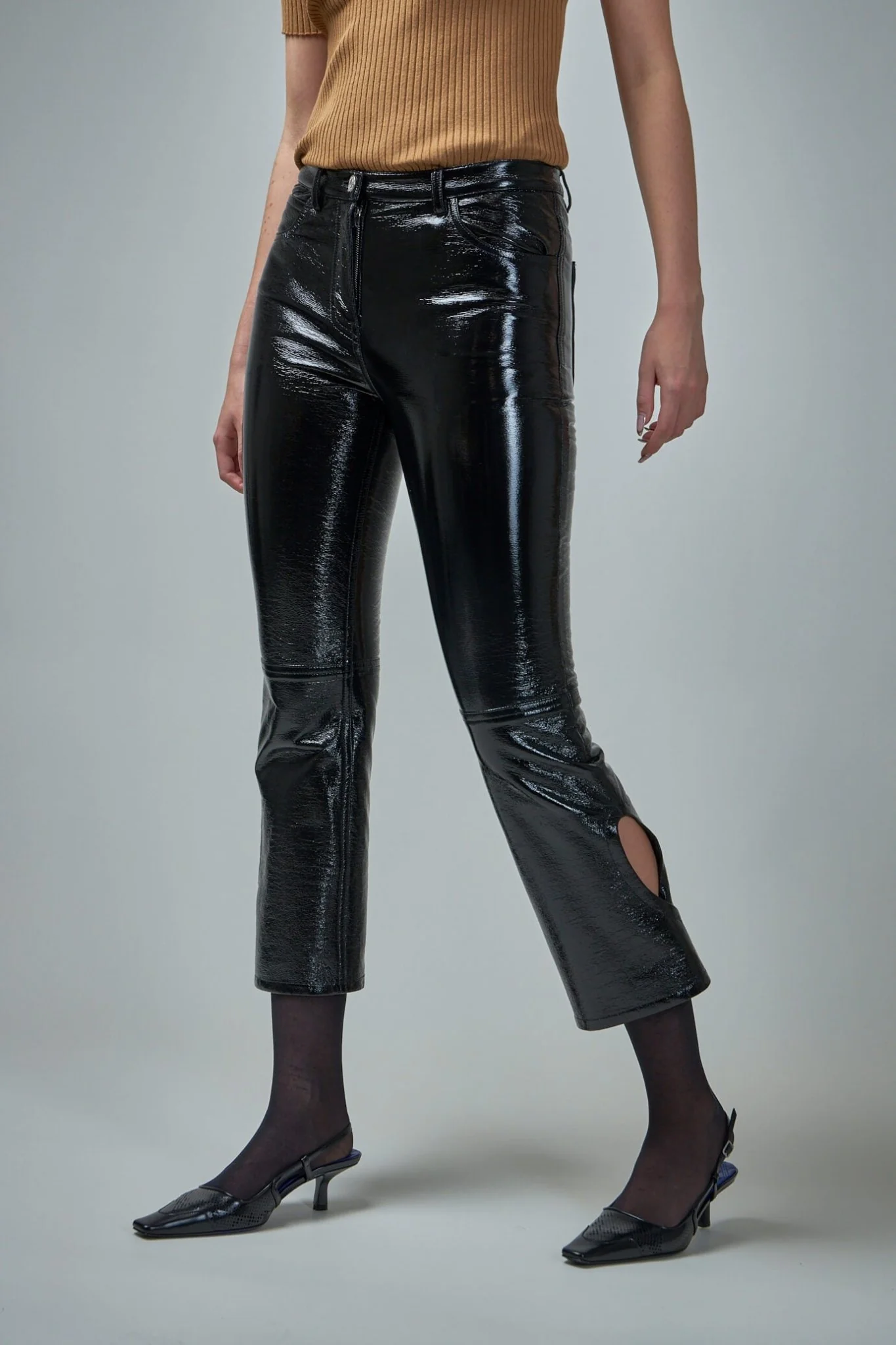 Reversed Vinyl Pants - Image 4