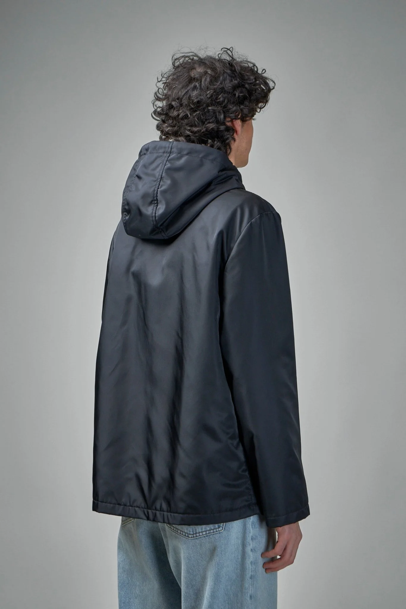 Men Zip-up Drawstring Jacket - Image 3