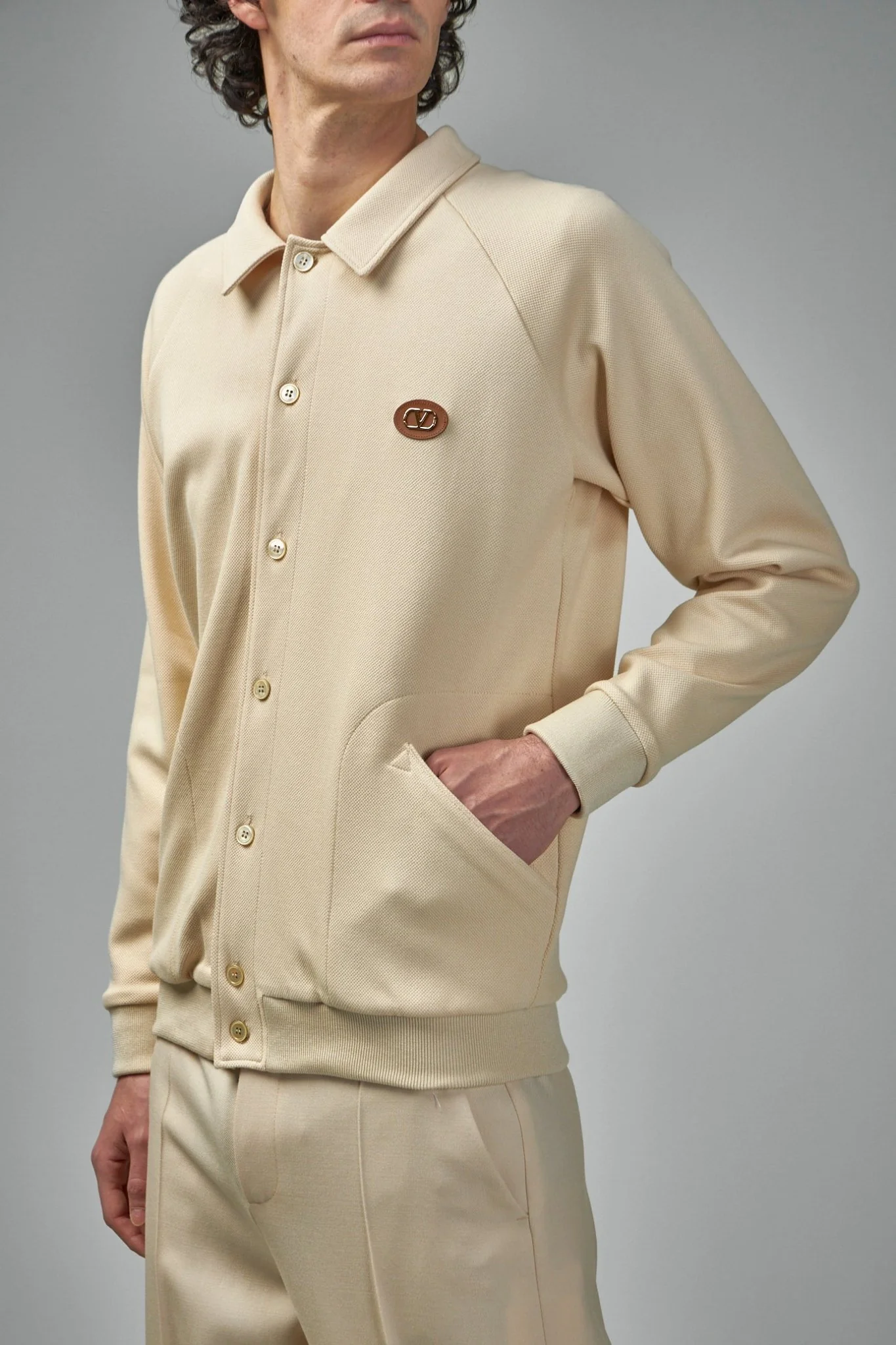 Jersey Felpa Vlogo Signature Cotton Sweatshirt - Image 4