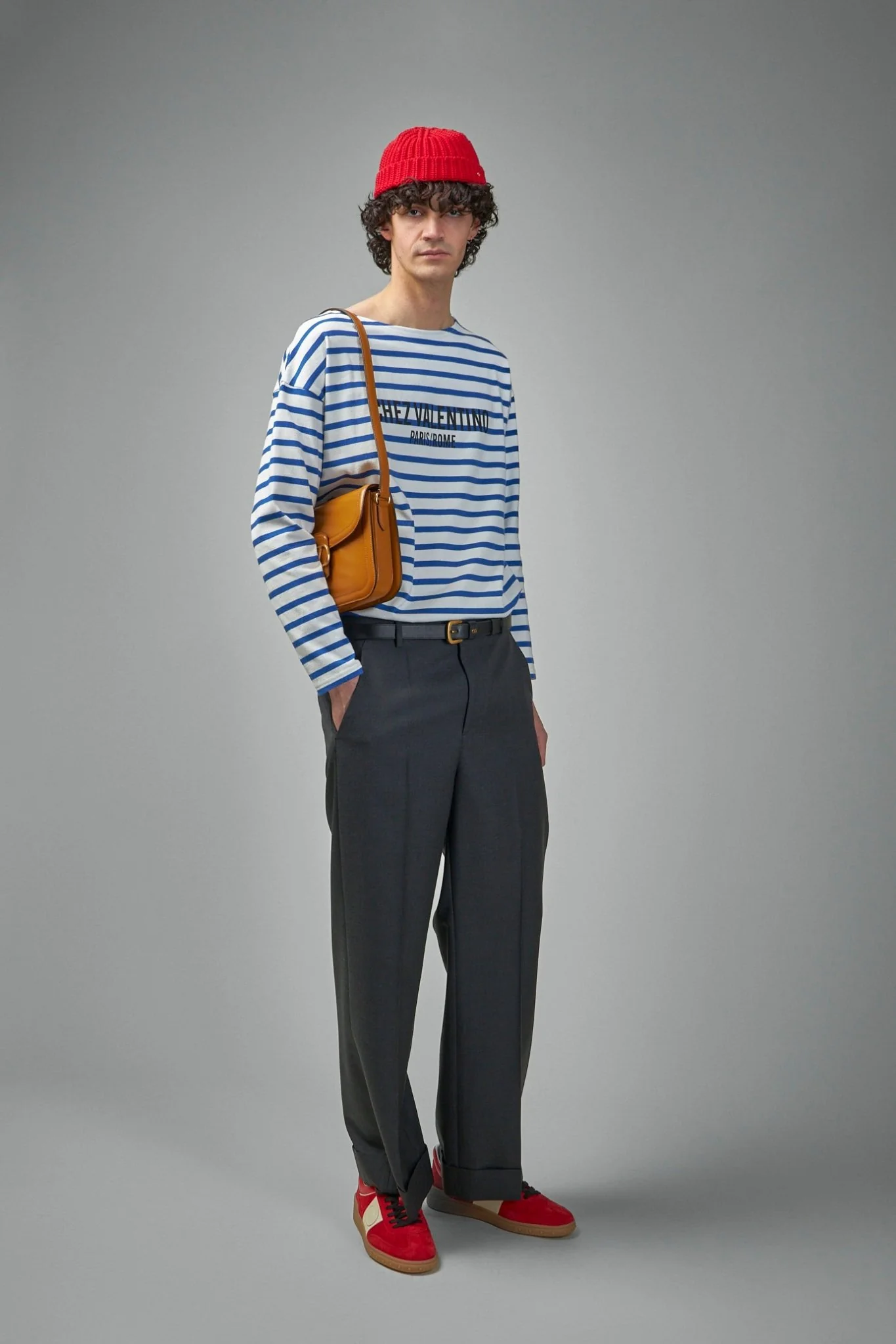 Chez Valentino Cotton Jersey Striped T-shirt - Image 2