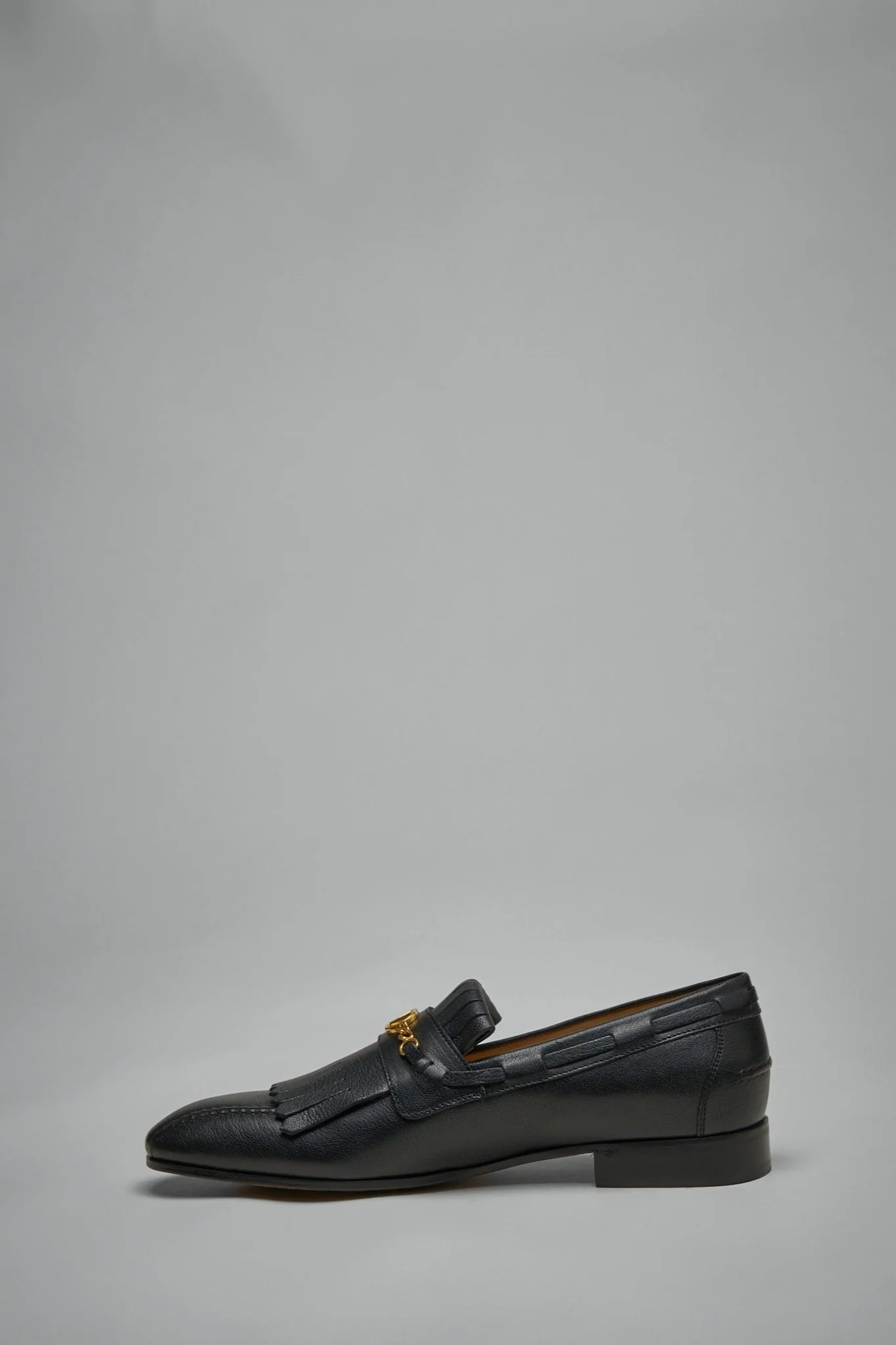 VLogo Signature Kidskin Loafer with Fringes - Image 3