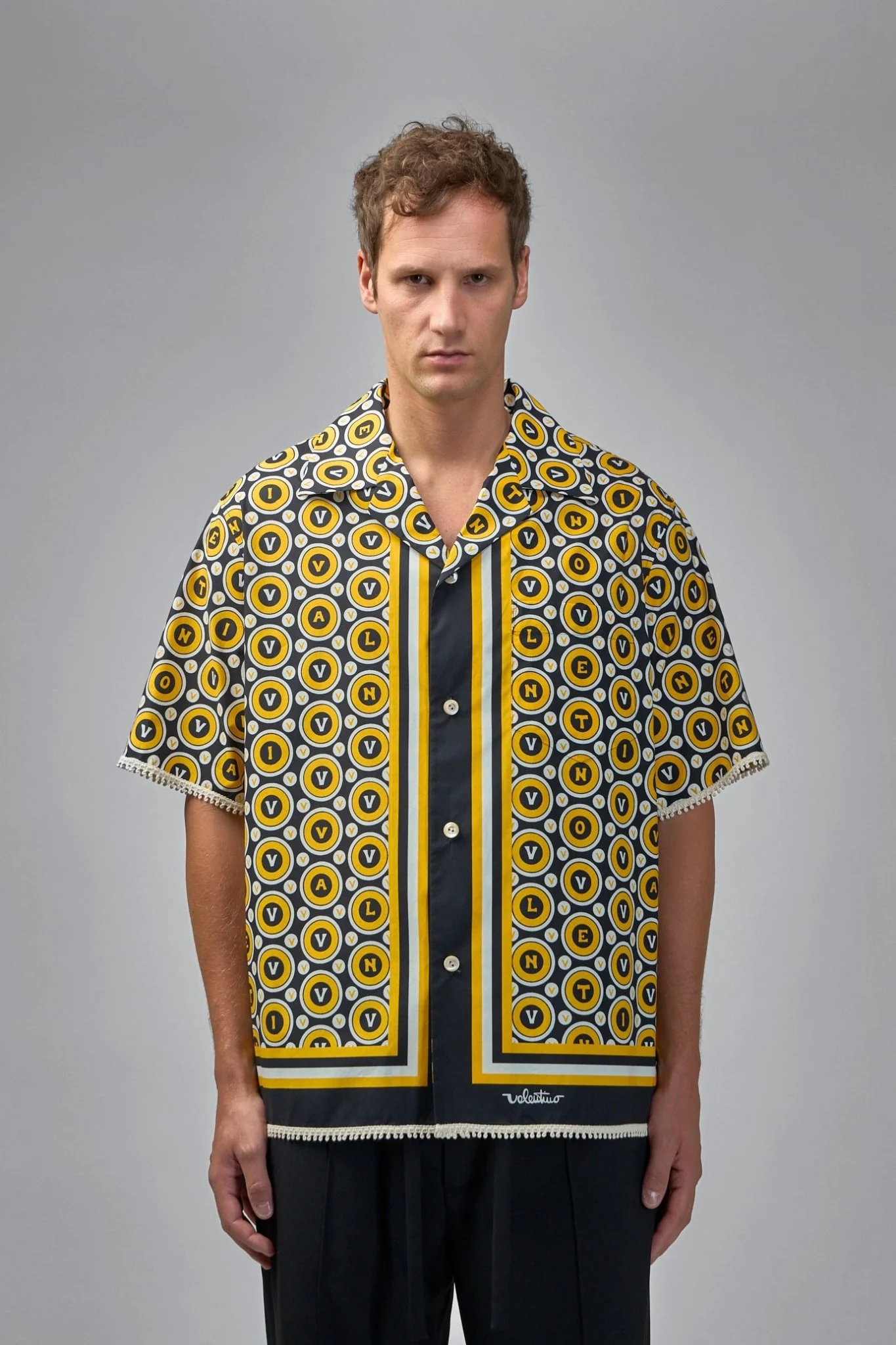 Cotton Poplin Bowling Shirt with Bulles Royales - Image 2