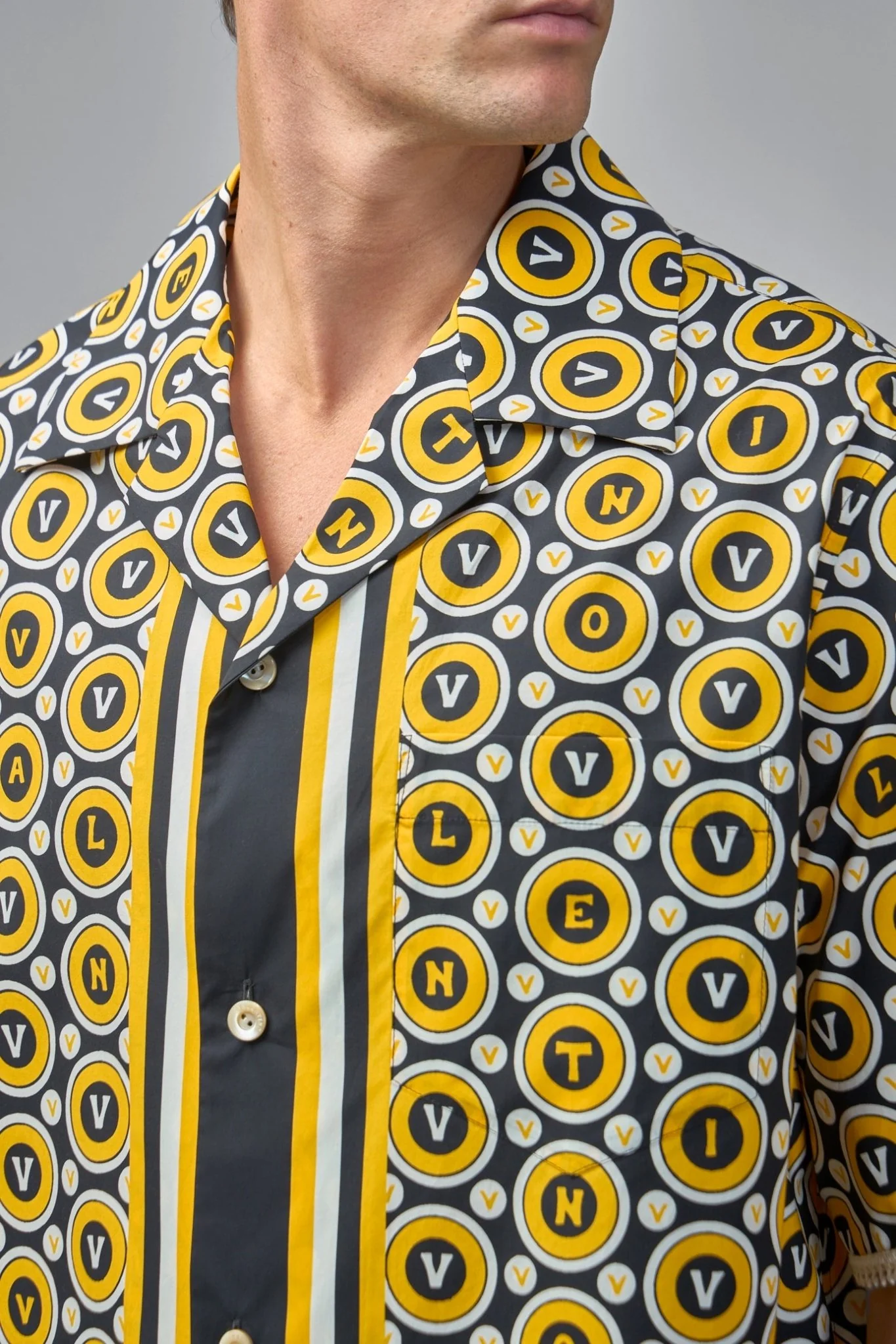 Cotton Poplin Bowling Shirt with Bulles Royales - Image 4