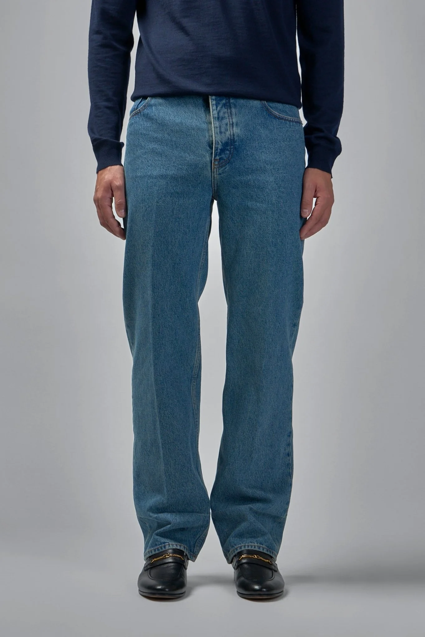 Logo Patch Straight Leg Jeans - Image 3