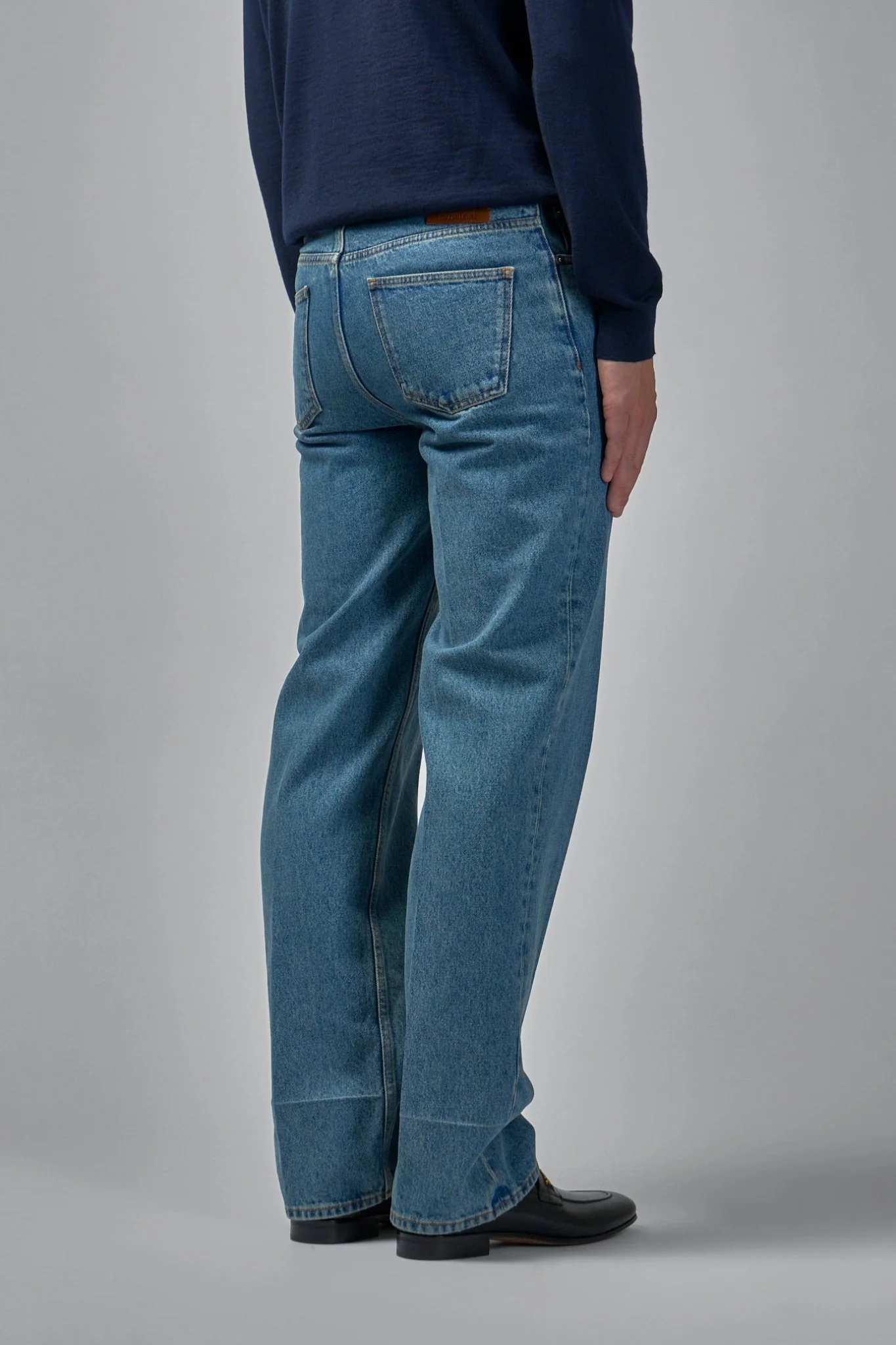 Logo Patch Straight Leg Jeans - Image 5