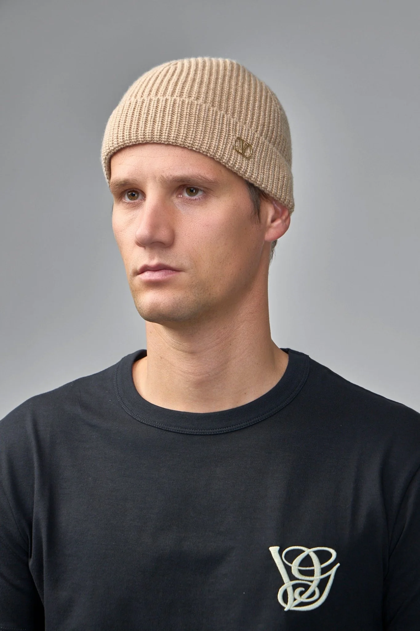 VLogo Signature Knitted Beanie - Image 4