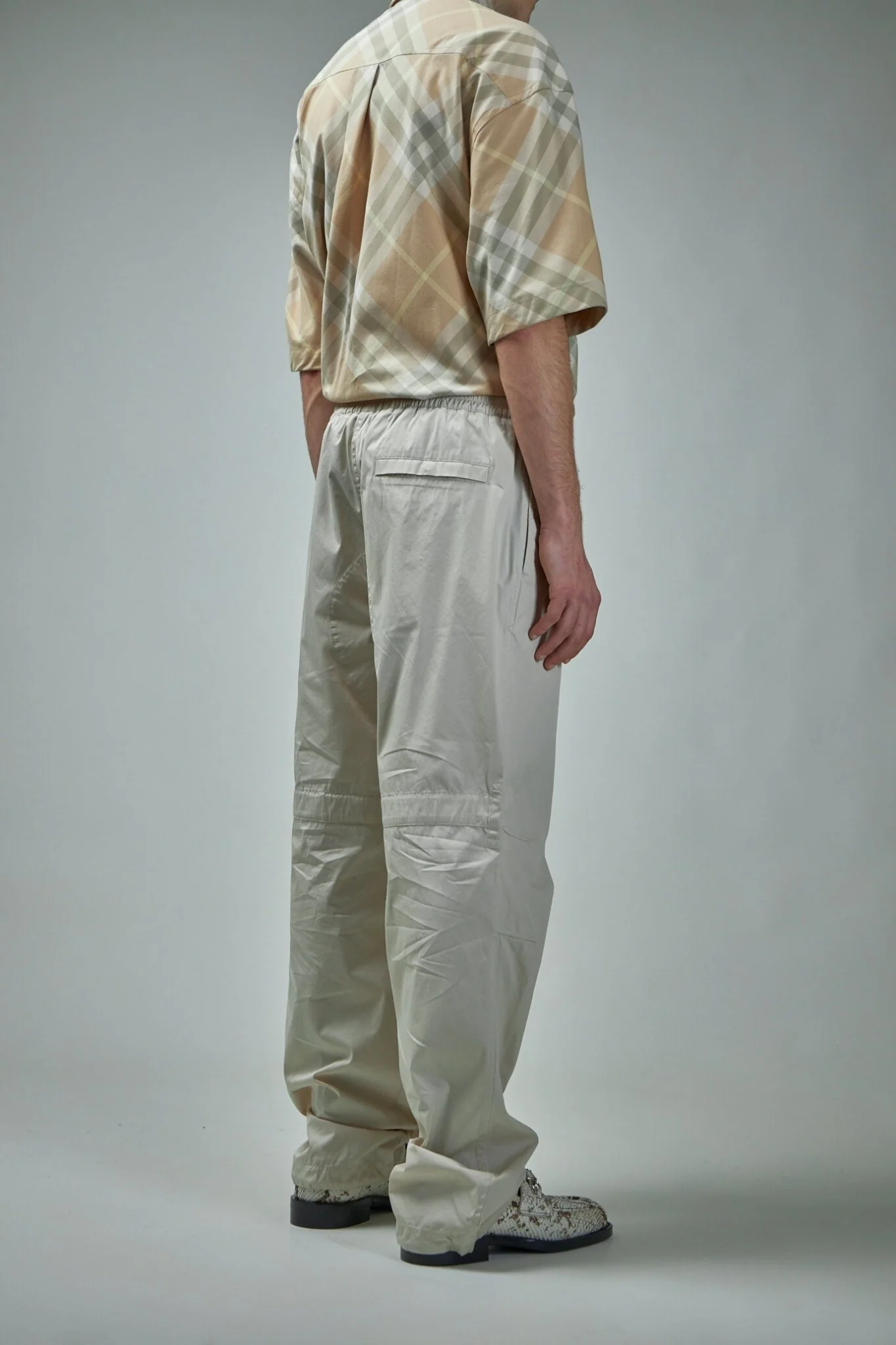 Cotton Blend Trousers - Image 3
