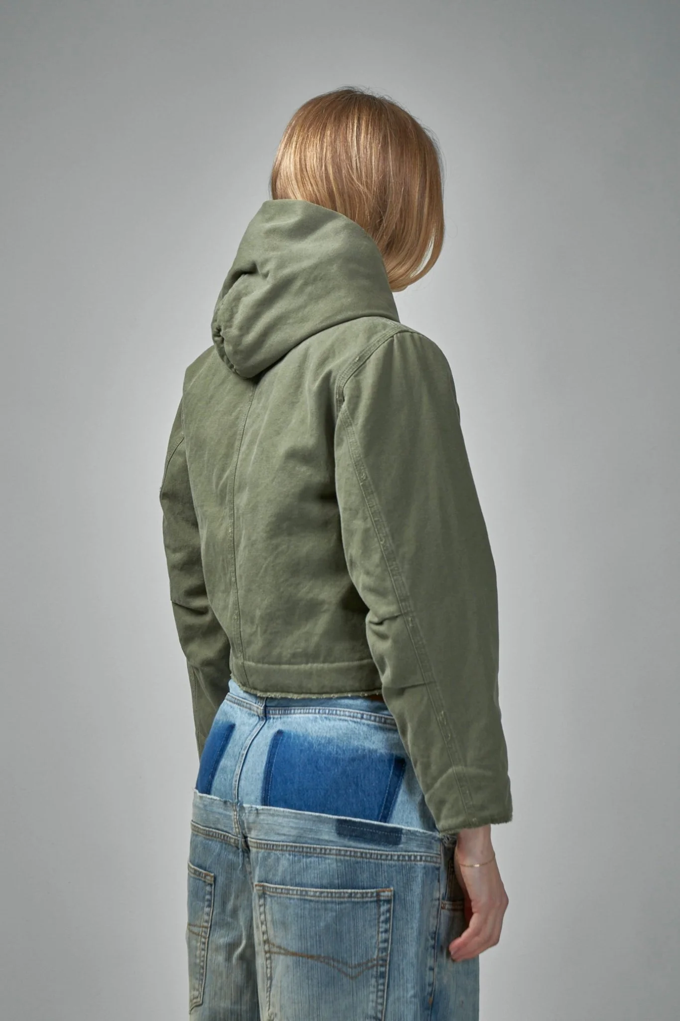 Shrunk Hooded Workwear Parka - Image 3