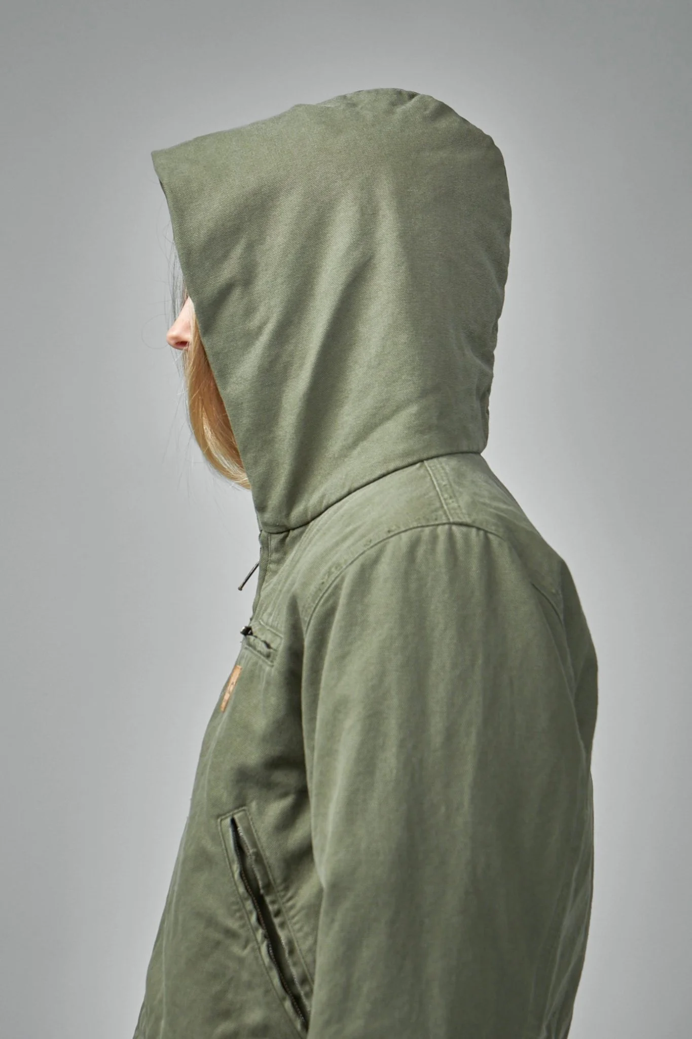 Shrunk Hooded Workwear Parka - Image 5
