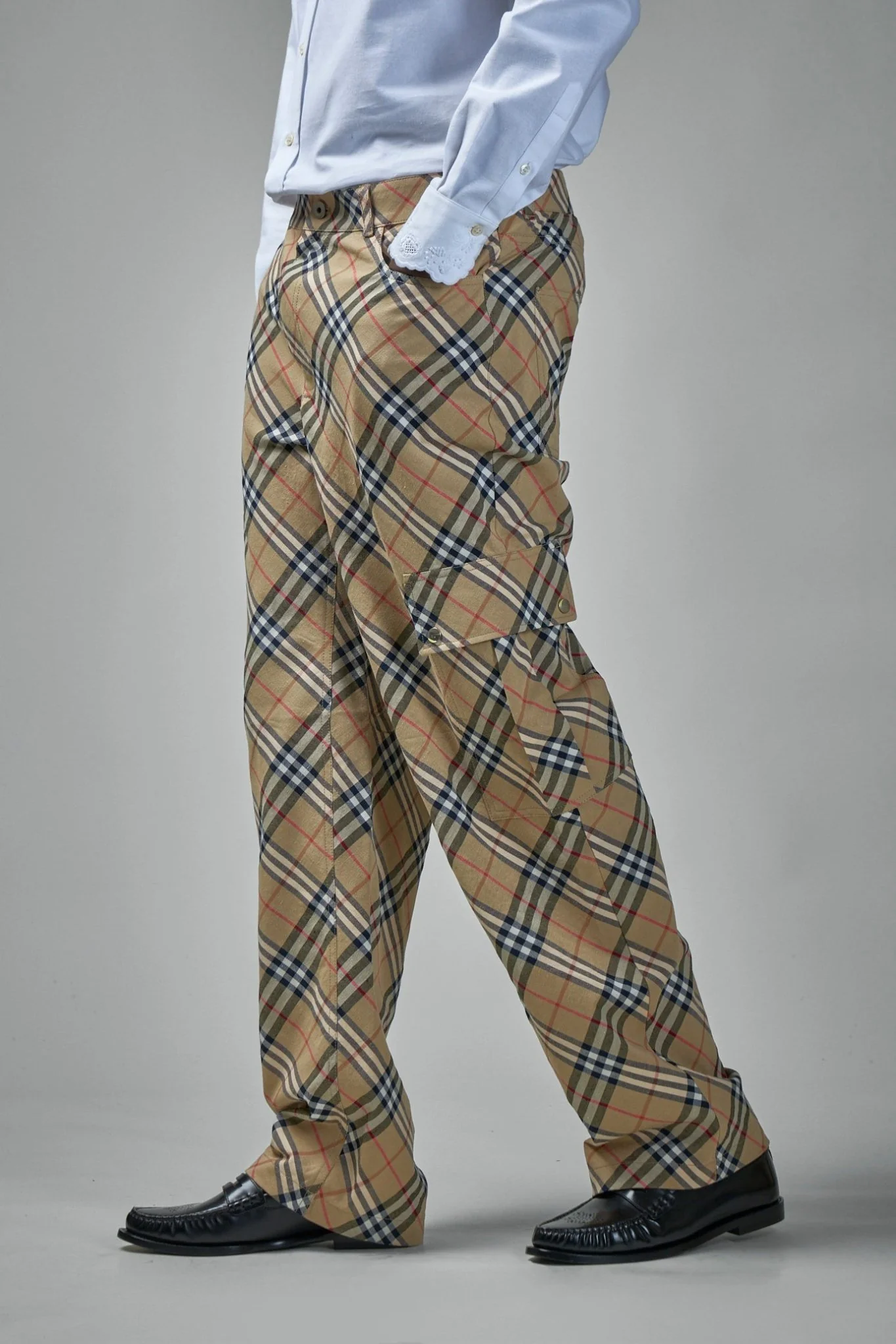 Check Cargo Pants - Image 3