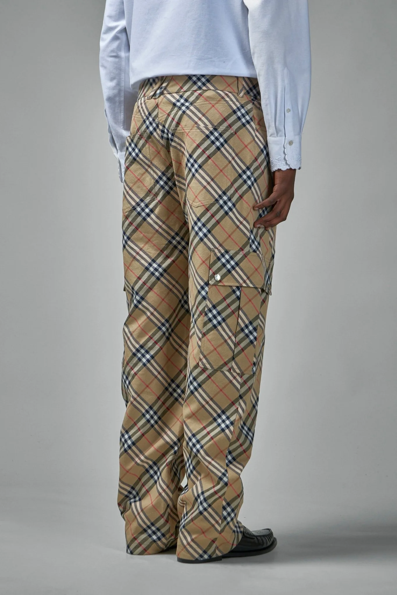 Check Cargo Pants - Image 4
