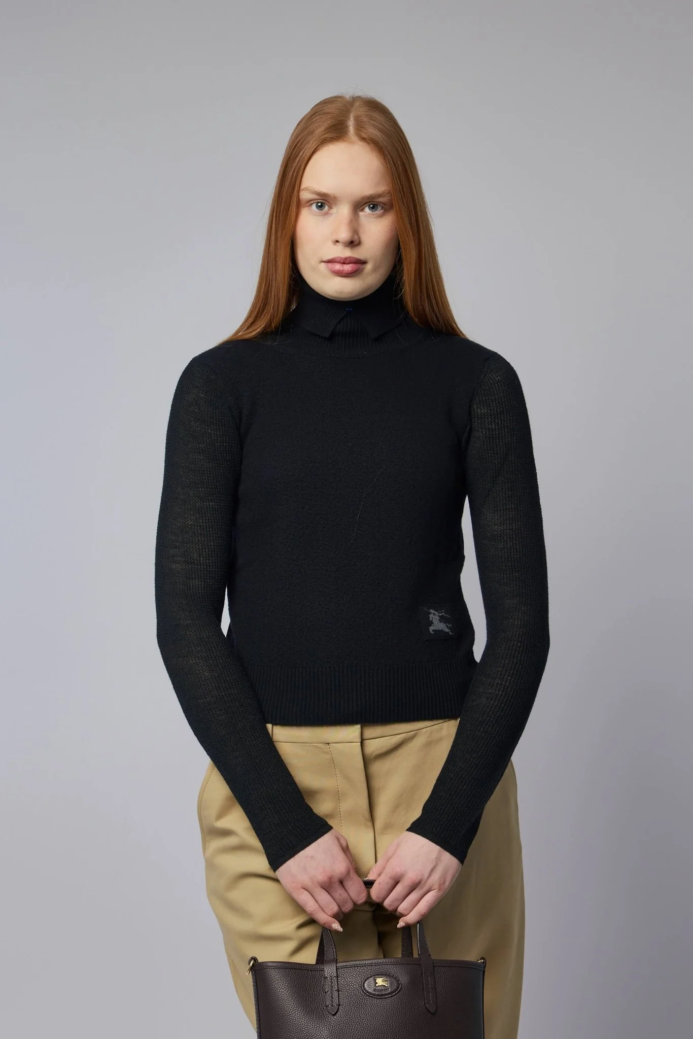 Black Wool Blend Sweater