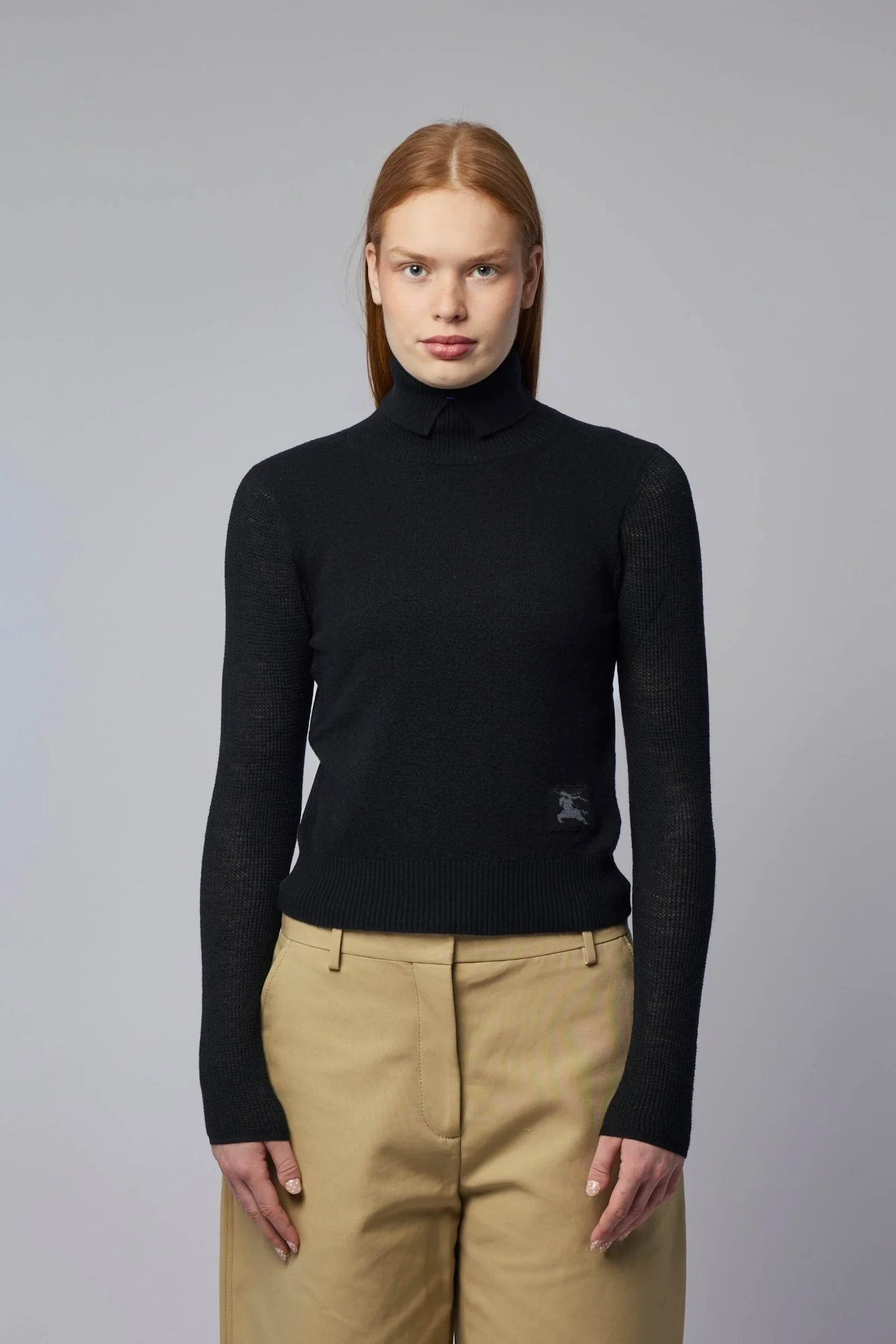 Black Wool Blend Sweater - Image 2