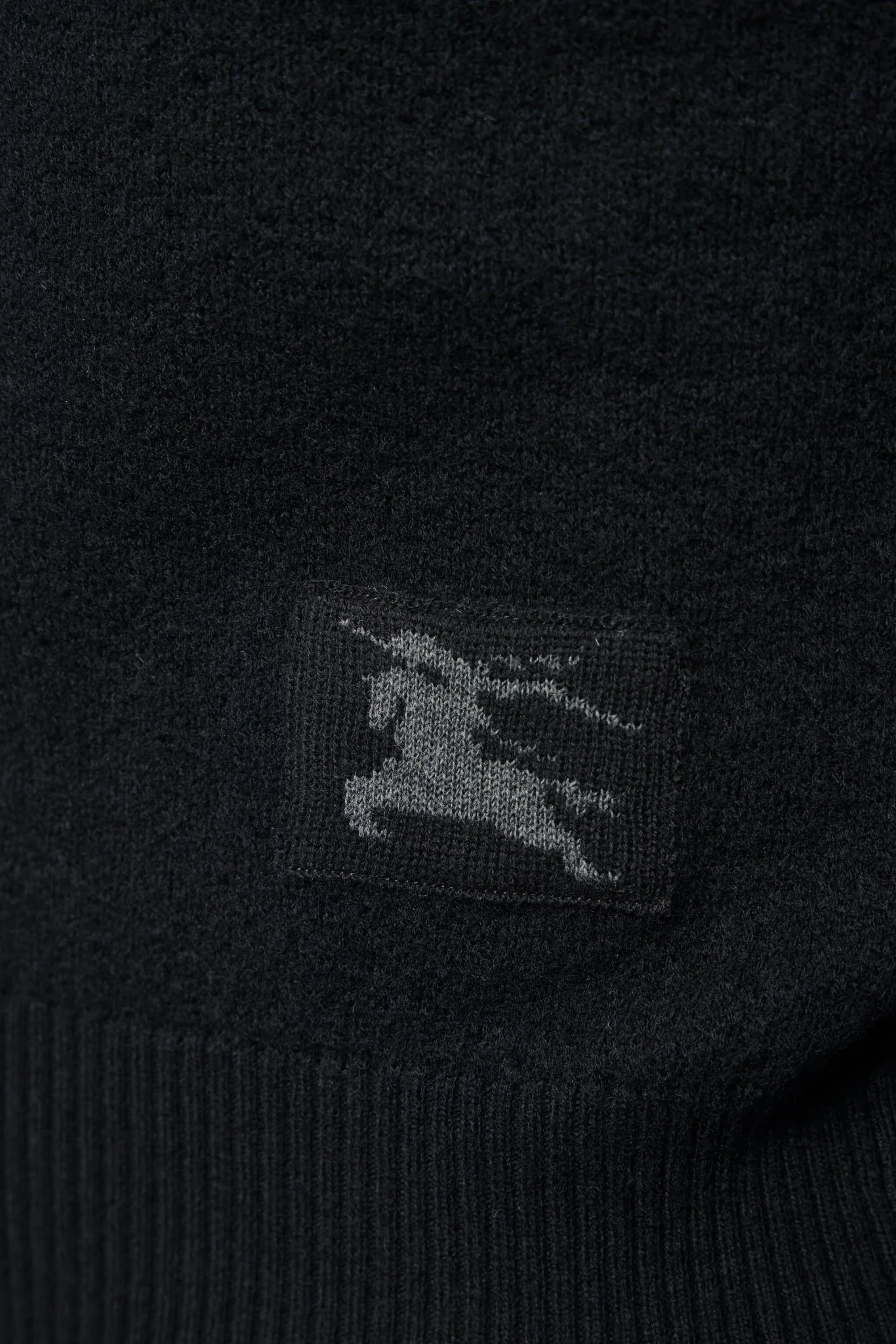 Black Wool Blend Sweater - Image 4