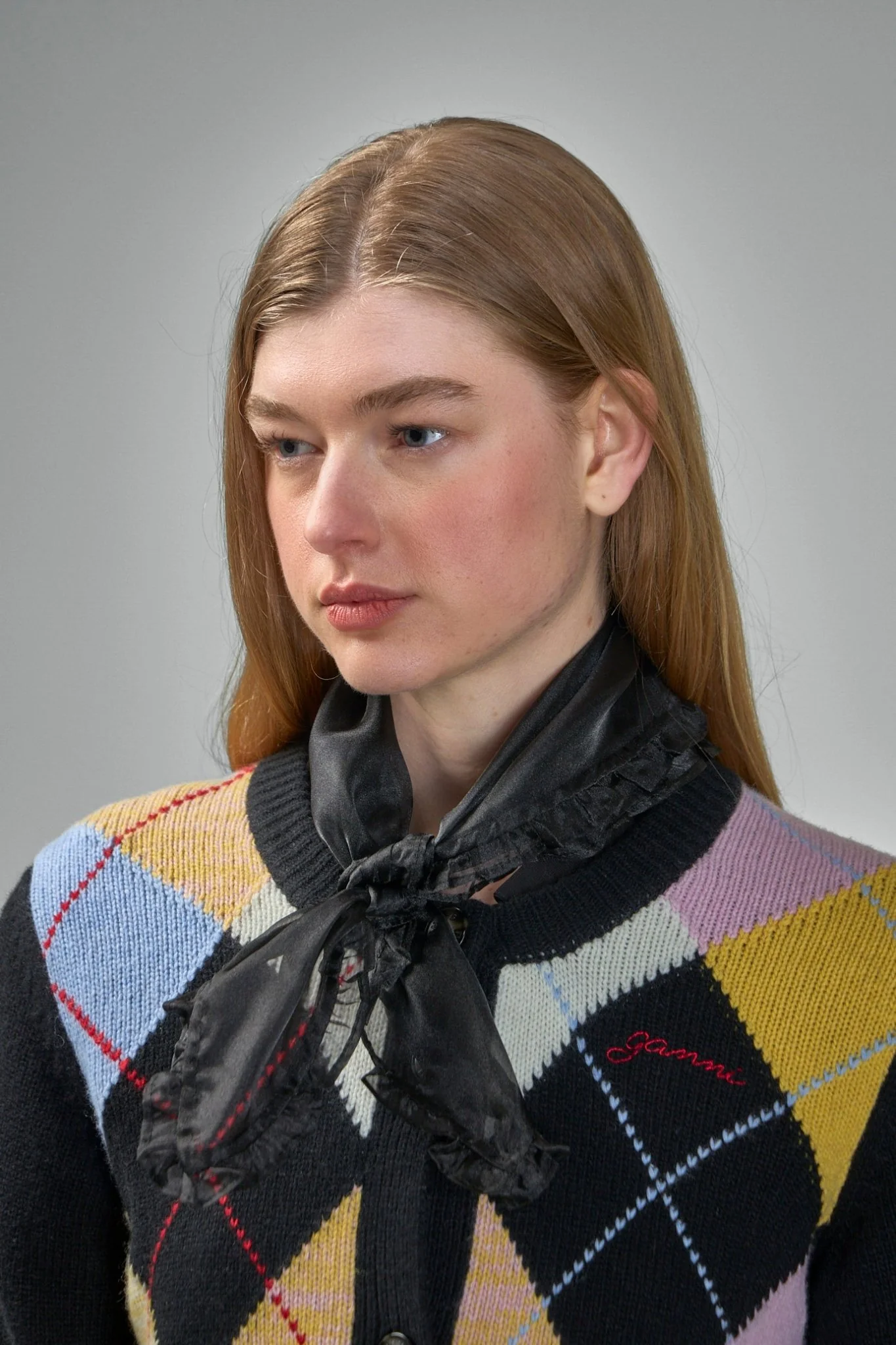 Technical Organza Frill Scarf - Image 5