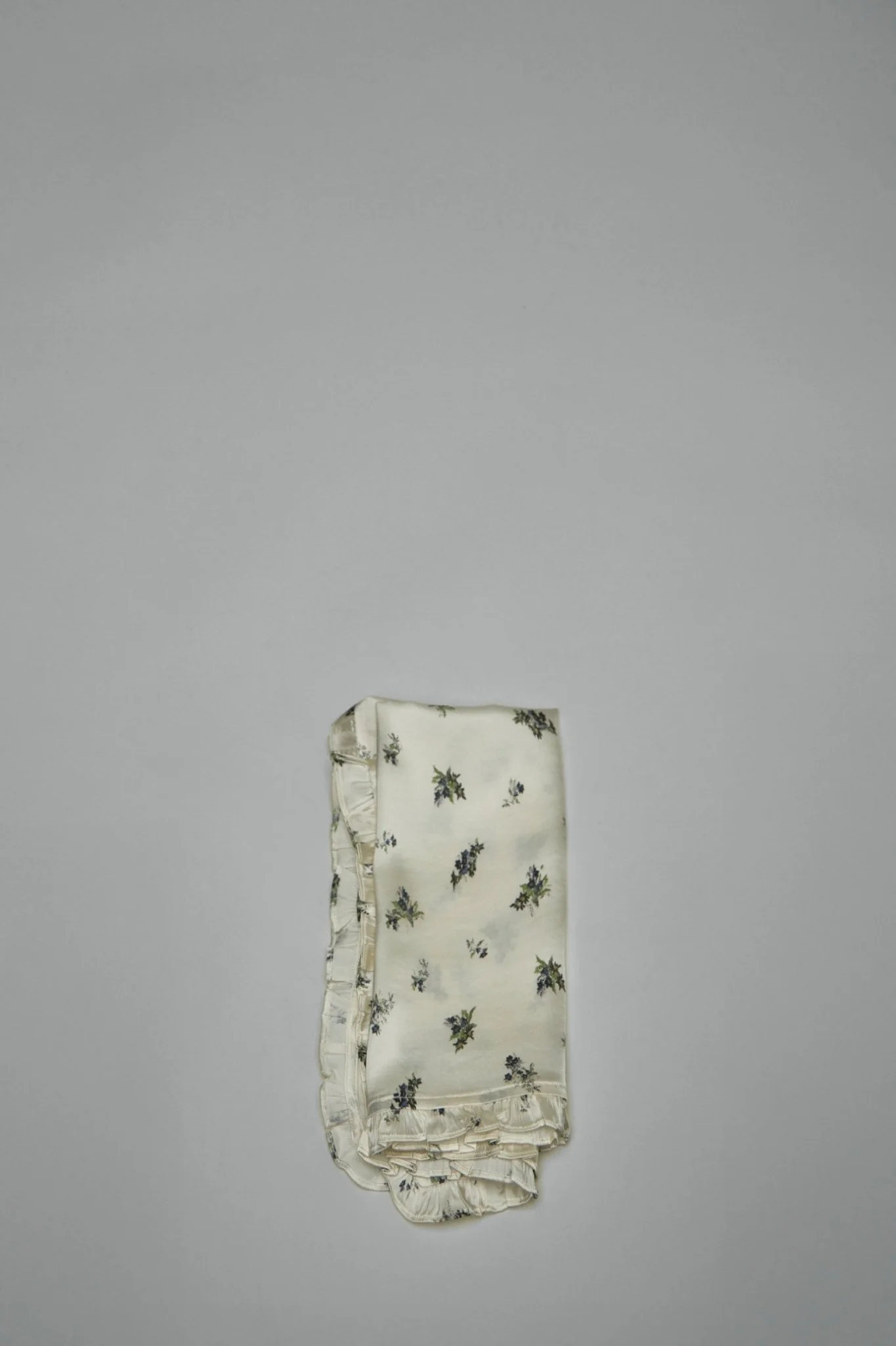 Printed Satin Square Scarf - Image 3