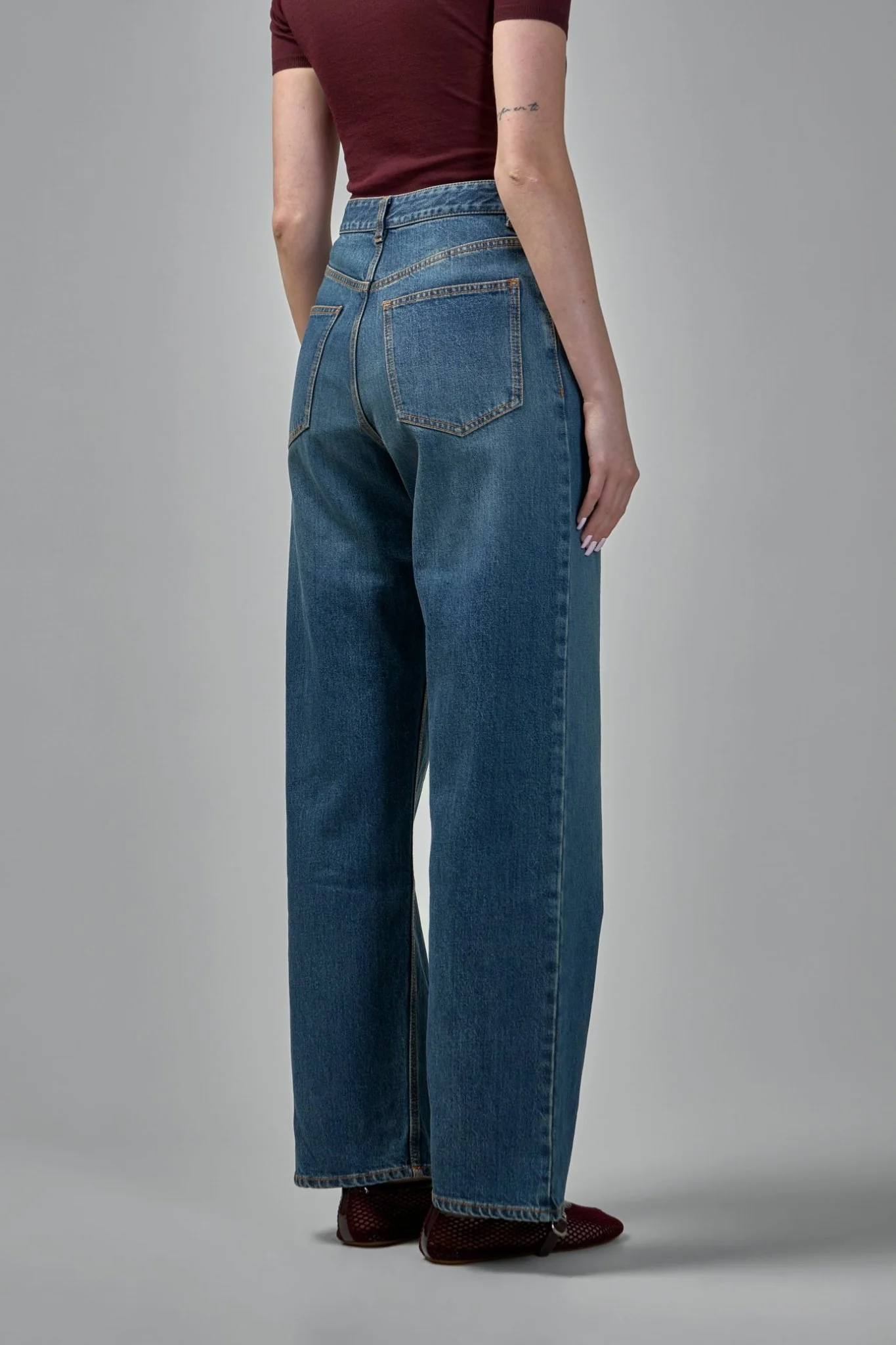 Low Waist Denim Pants - Image 4