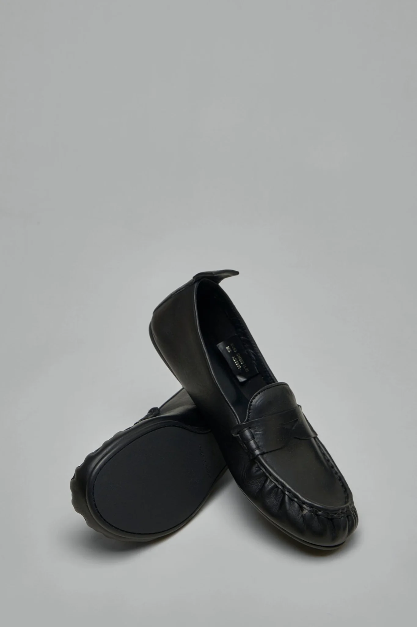 Leather Loafers with Saddle Strap - Image 5