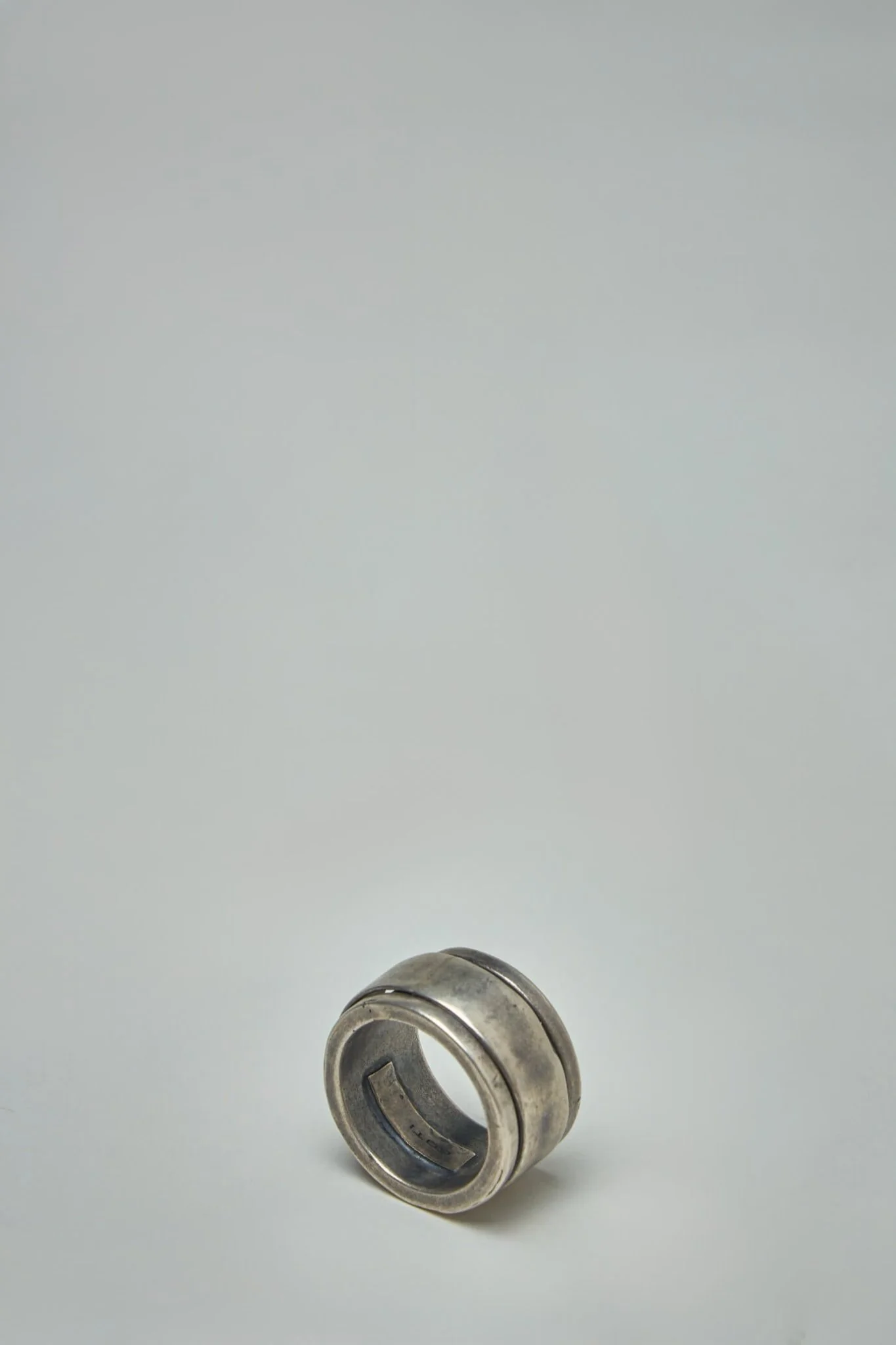Double Layer Silver Ring - Image 2