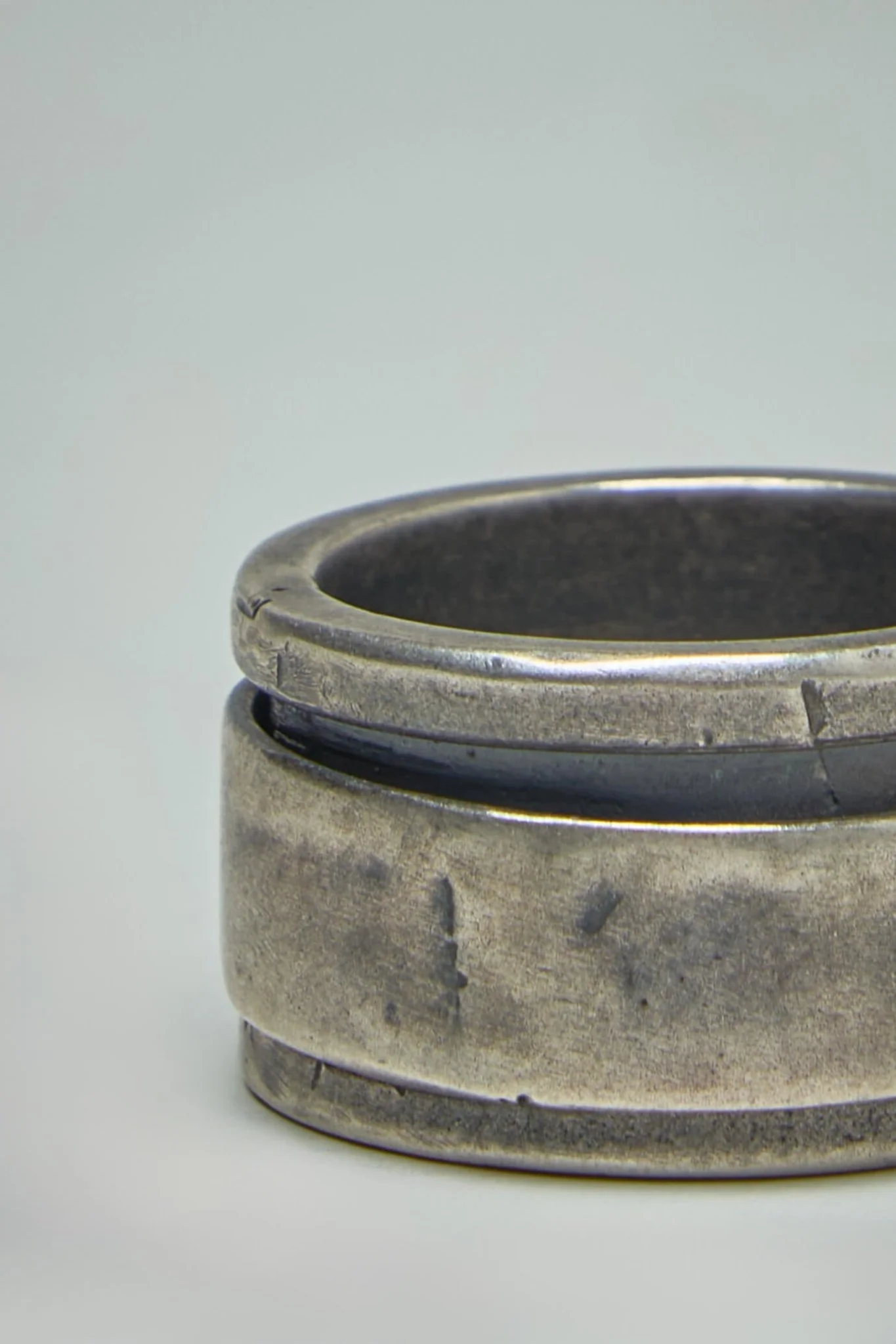 Double Layer Silver Ring - Image 3