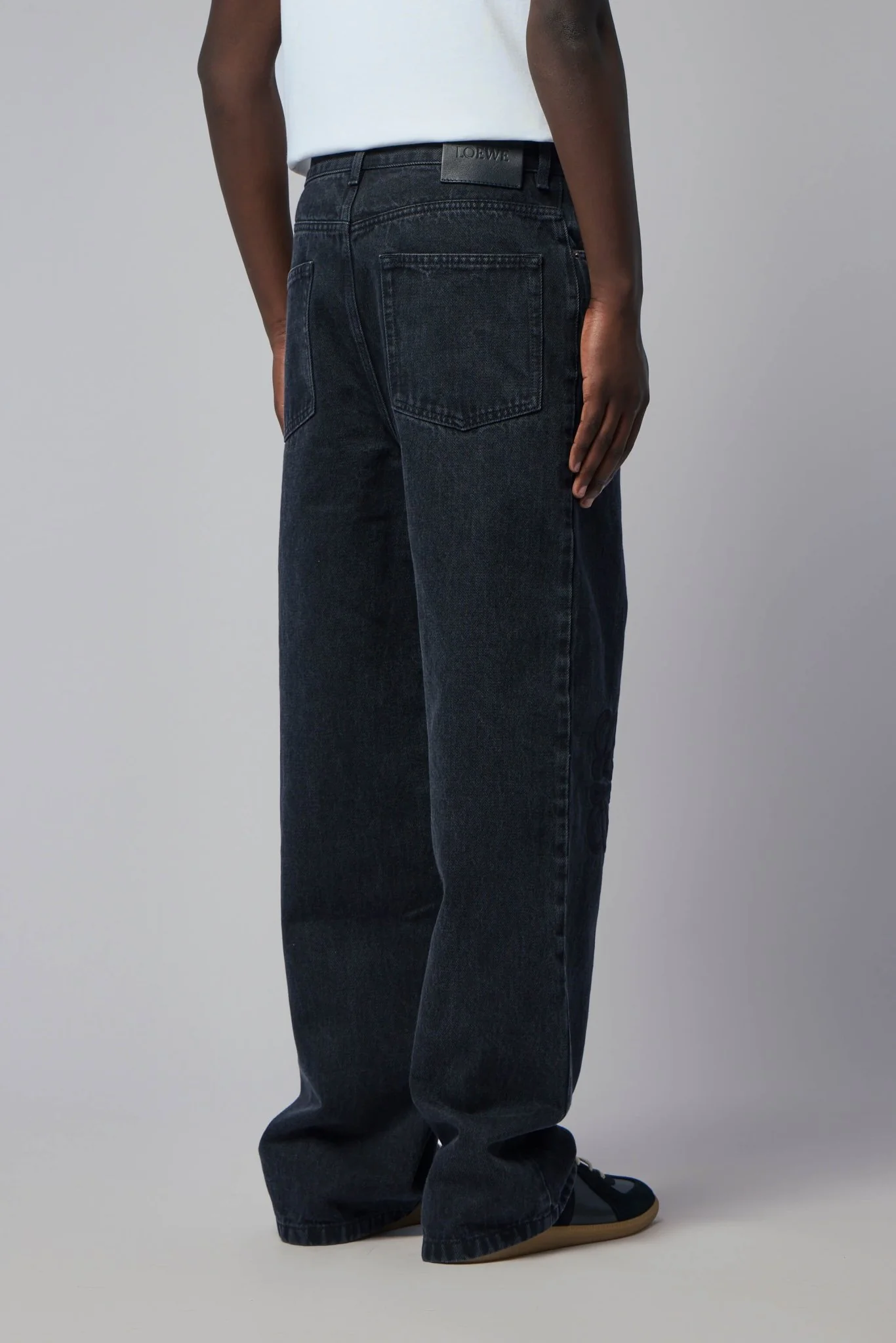 Anagram Baggy Jeans in Denim - Image 3
