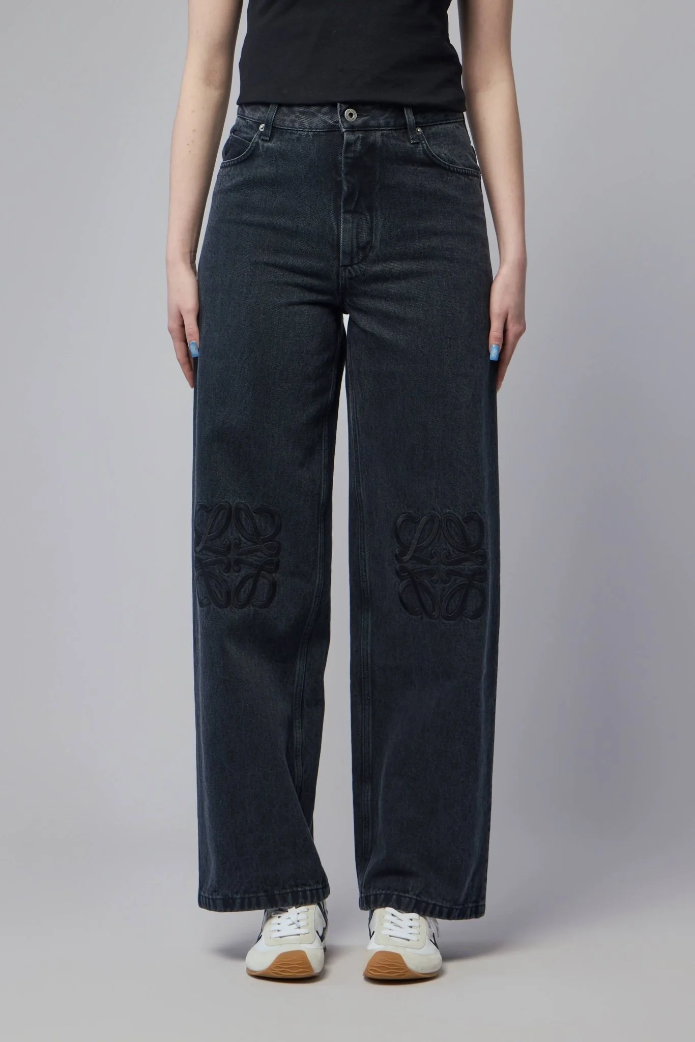 Anagram Baggy Jeans in Denim