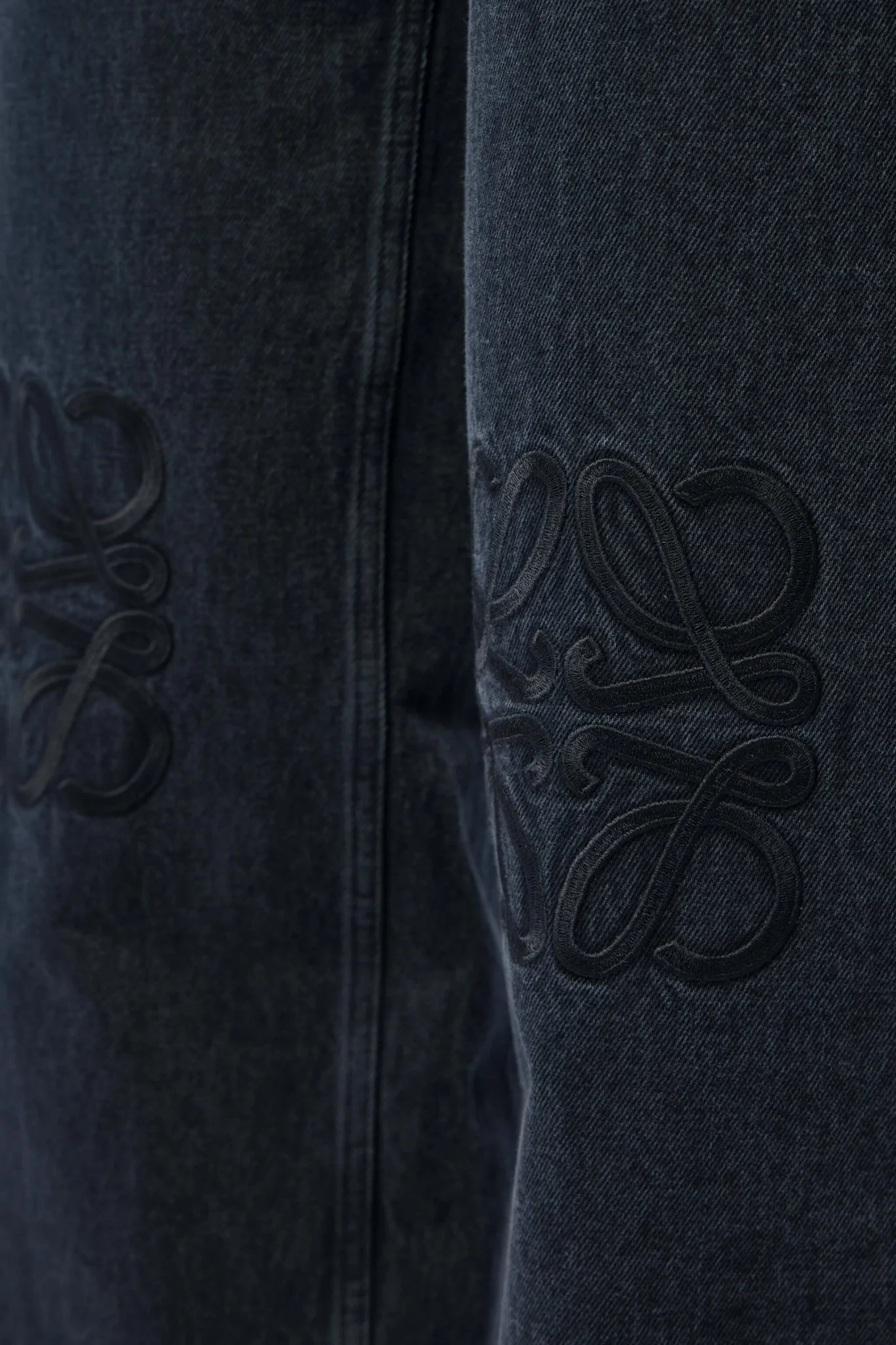 Anagram Baggy Jeans in Denim - Image 3