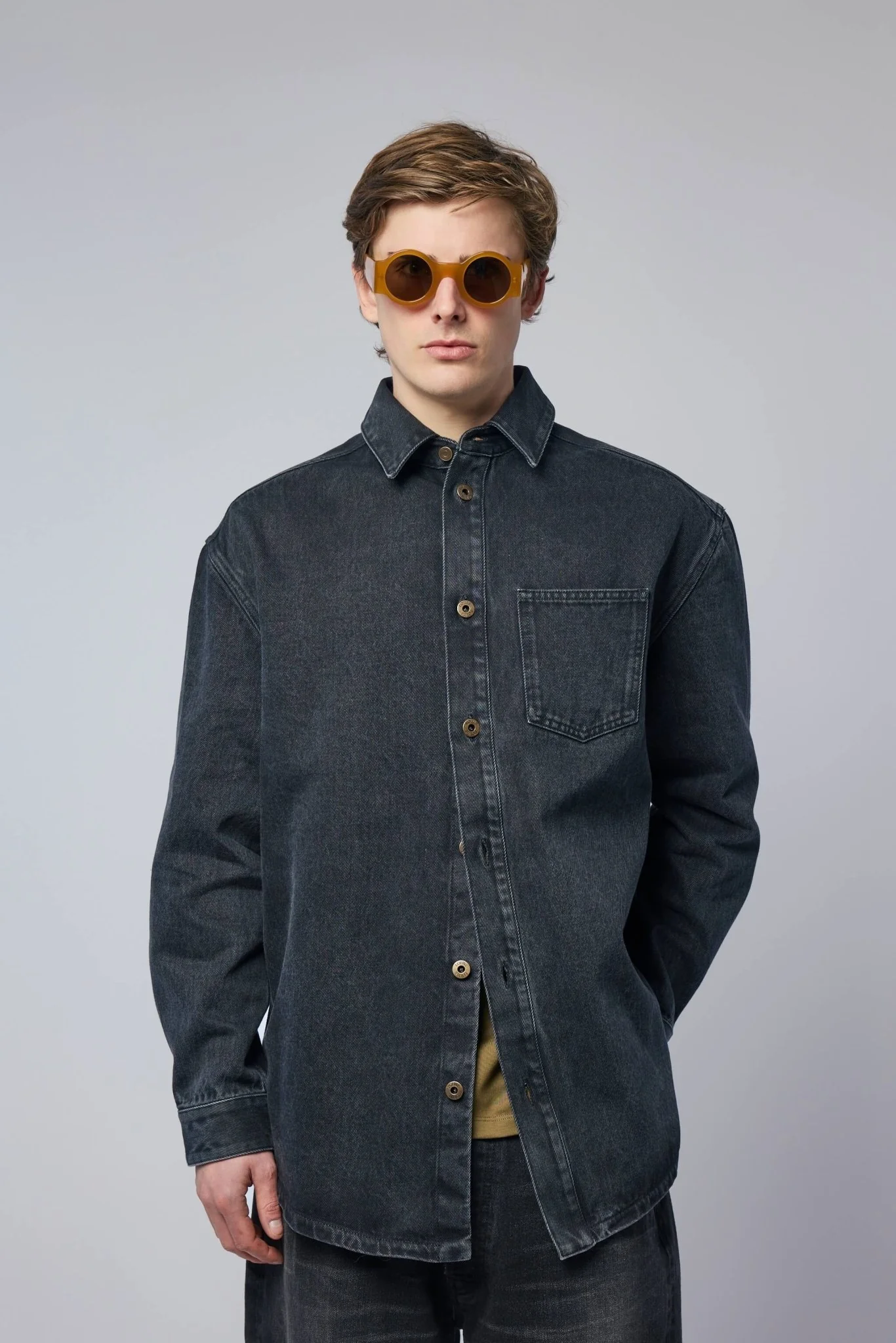 Anagram Overshirt in Denim