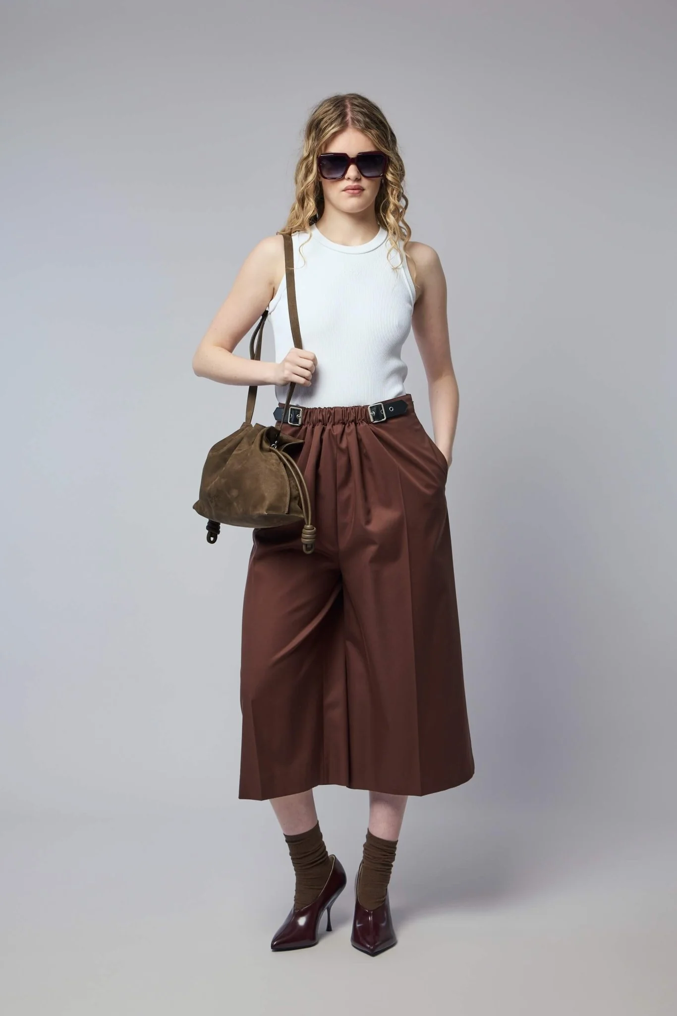 Anagram Tank Top in Stretch Viscose - Image 3