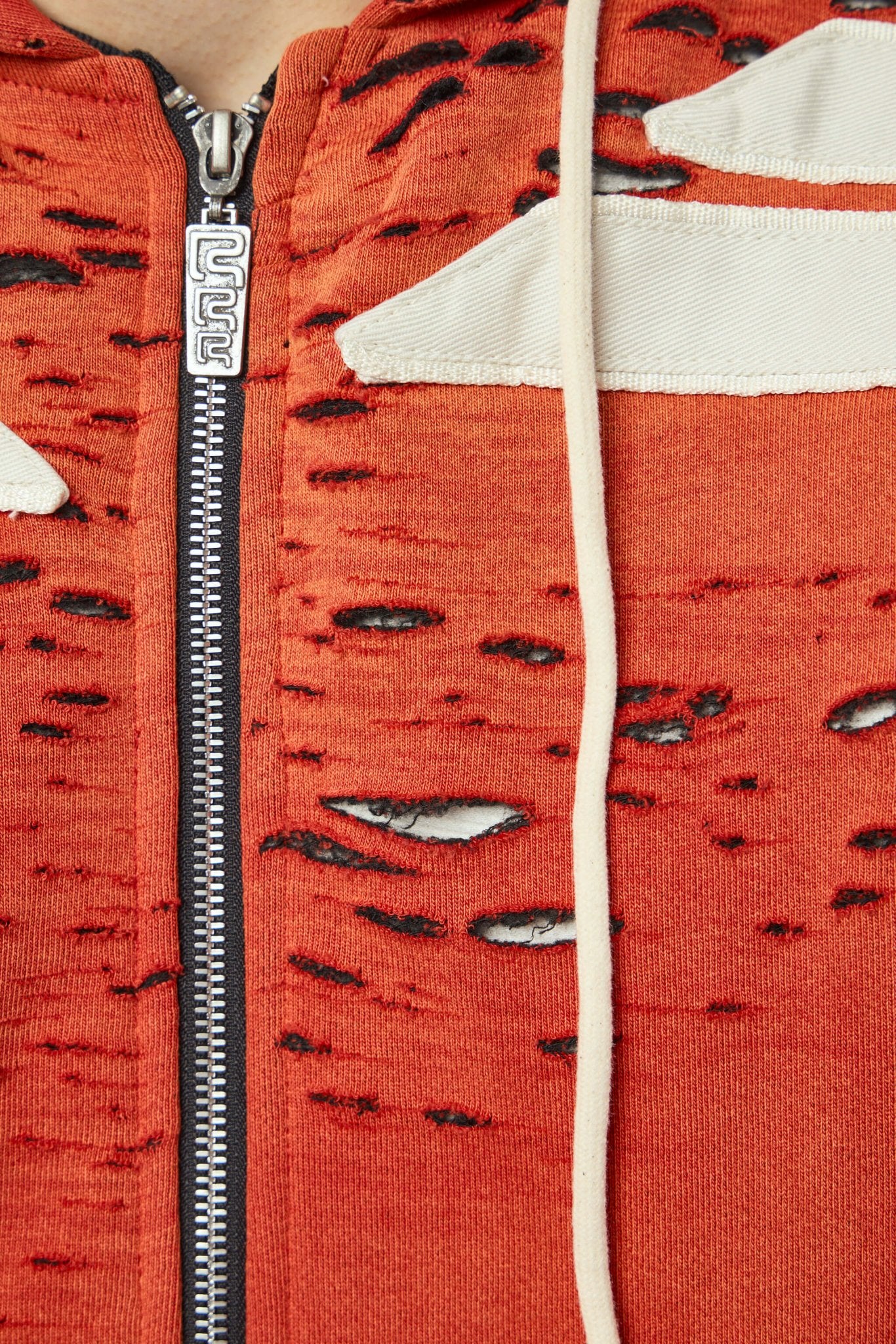 Apocrypha Pious Zip Hoodie Orange - Image 4