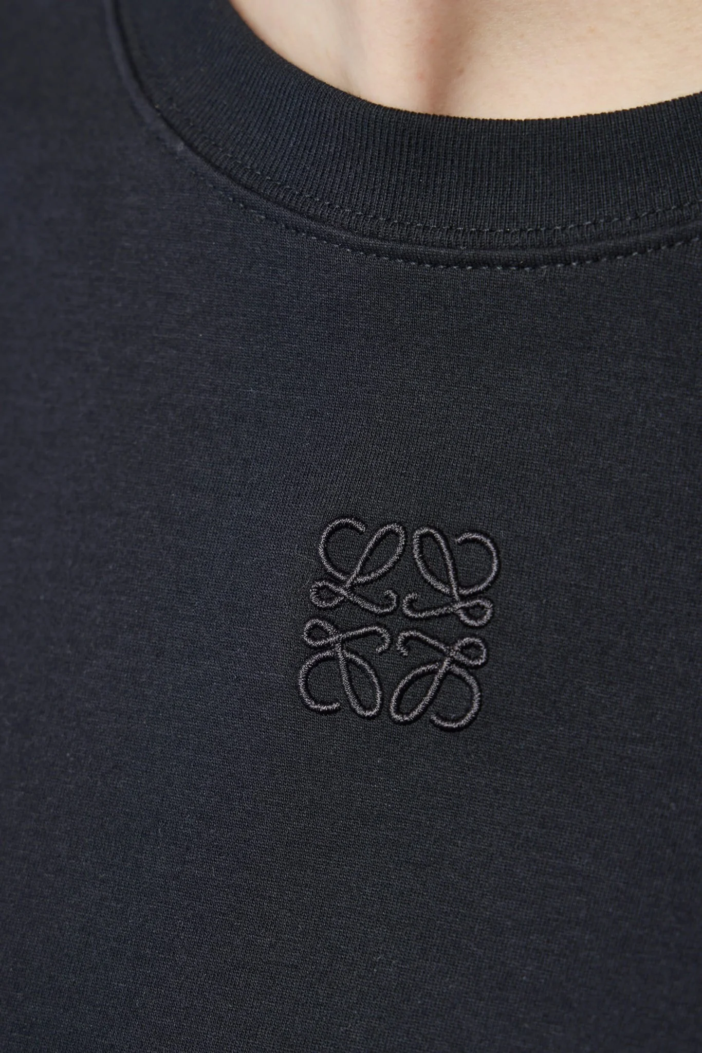 Asymmetric T-shirt in Cotton Blend - Image 4