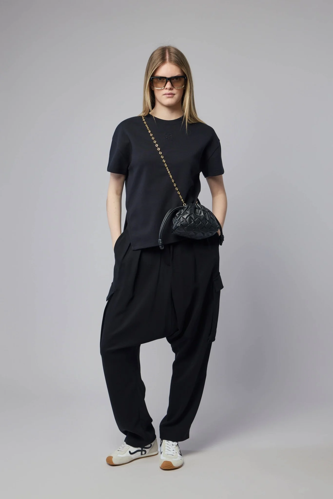 Asymmetric T-shirt in Cotton Blend - Image 6