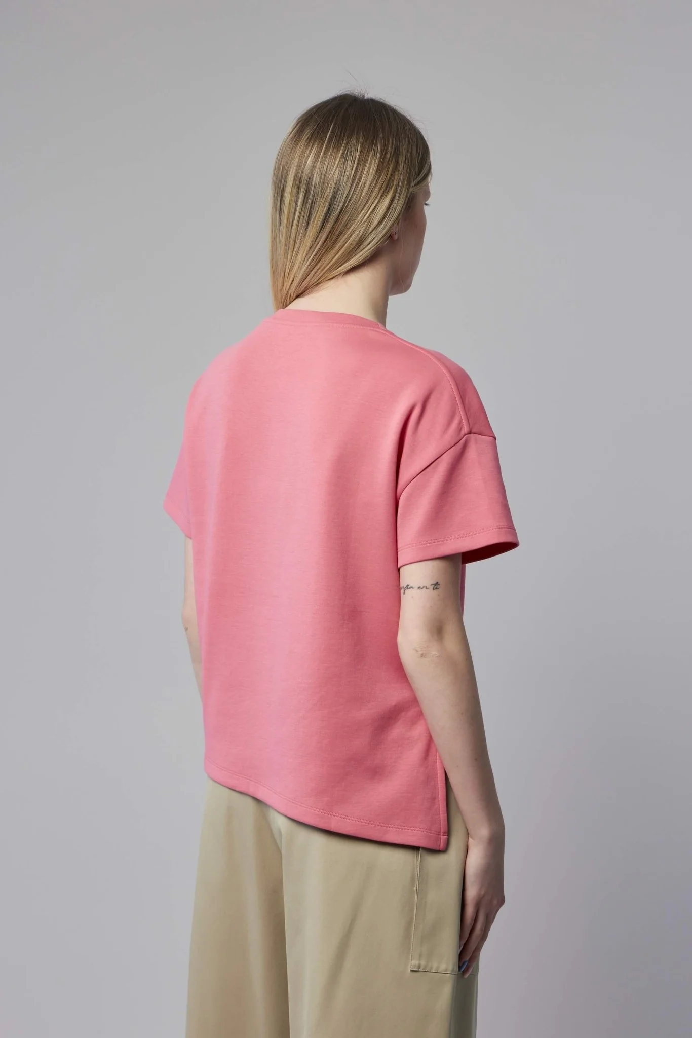 Anagram Asymmetric Cotton-blend Jersey T-shirt - Image 5