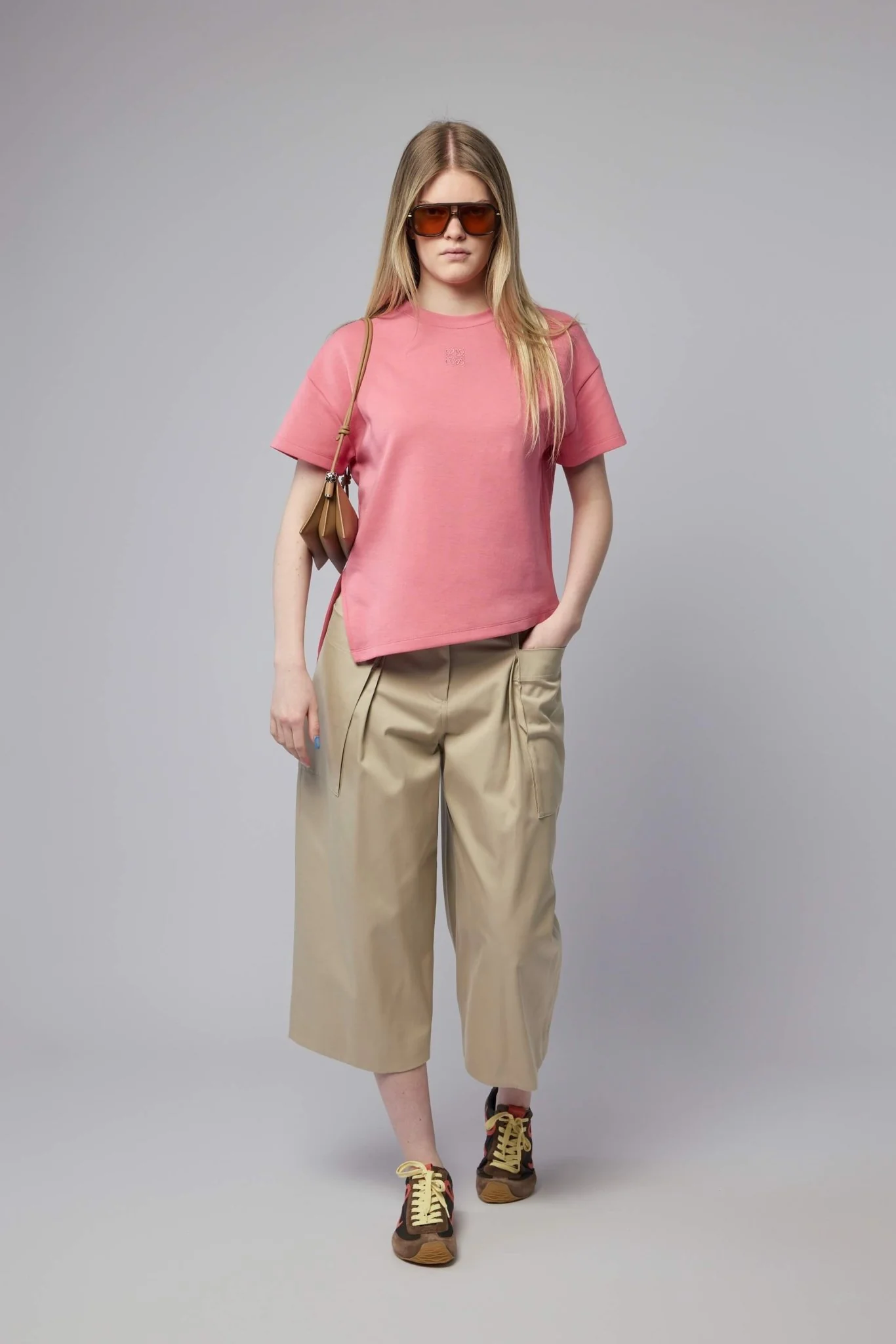 Anagram Asymmetric Cotton-blend Jersey T-shirt - Image 6