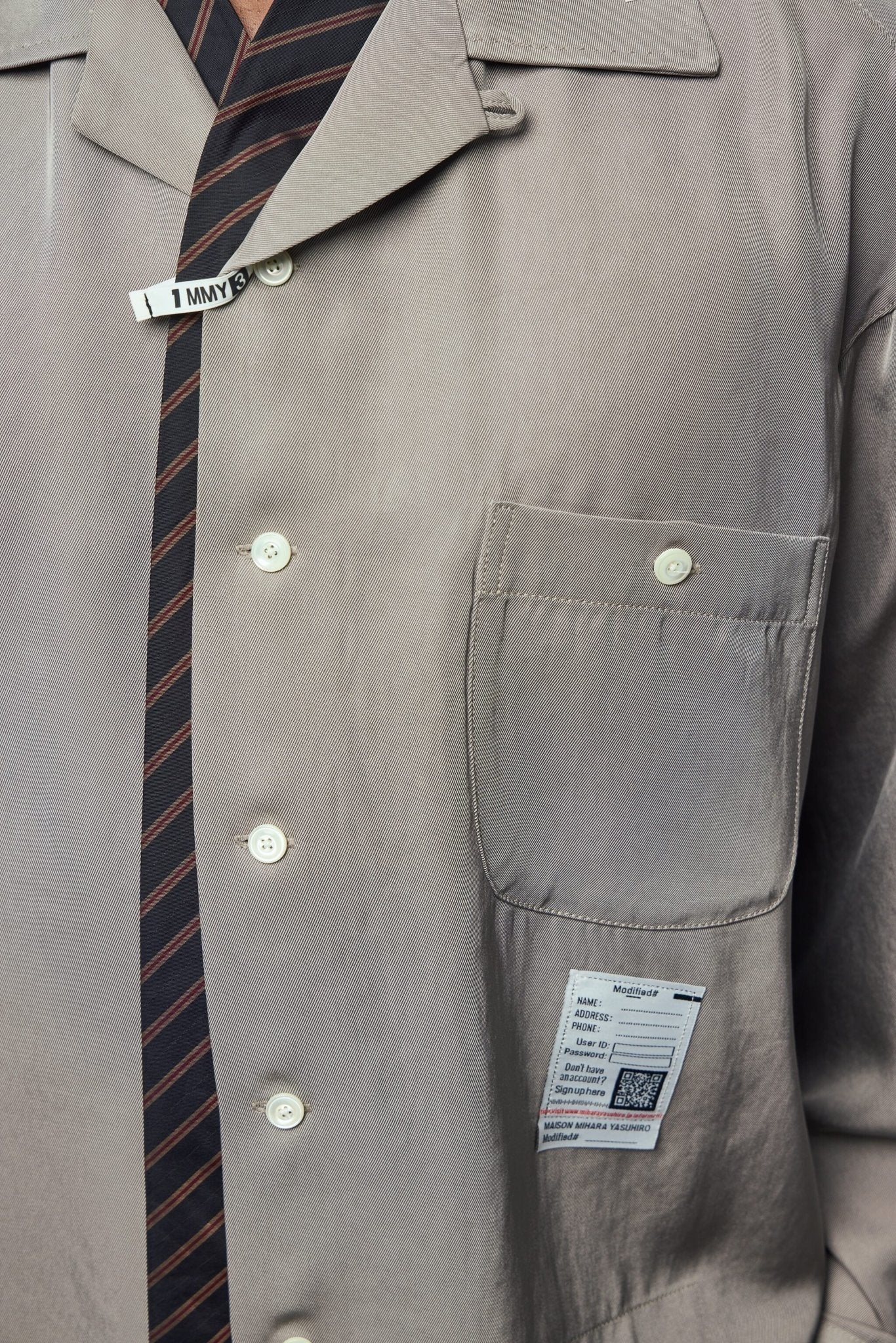 Attaced Tie L/s Shirts - Image 4