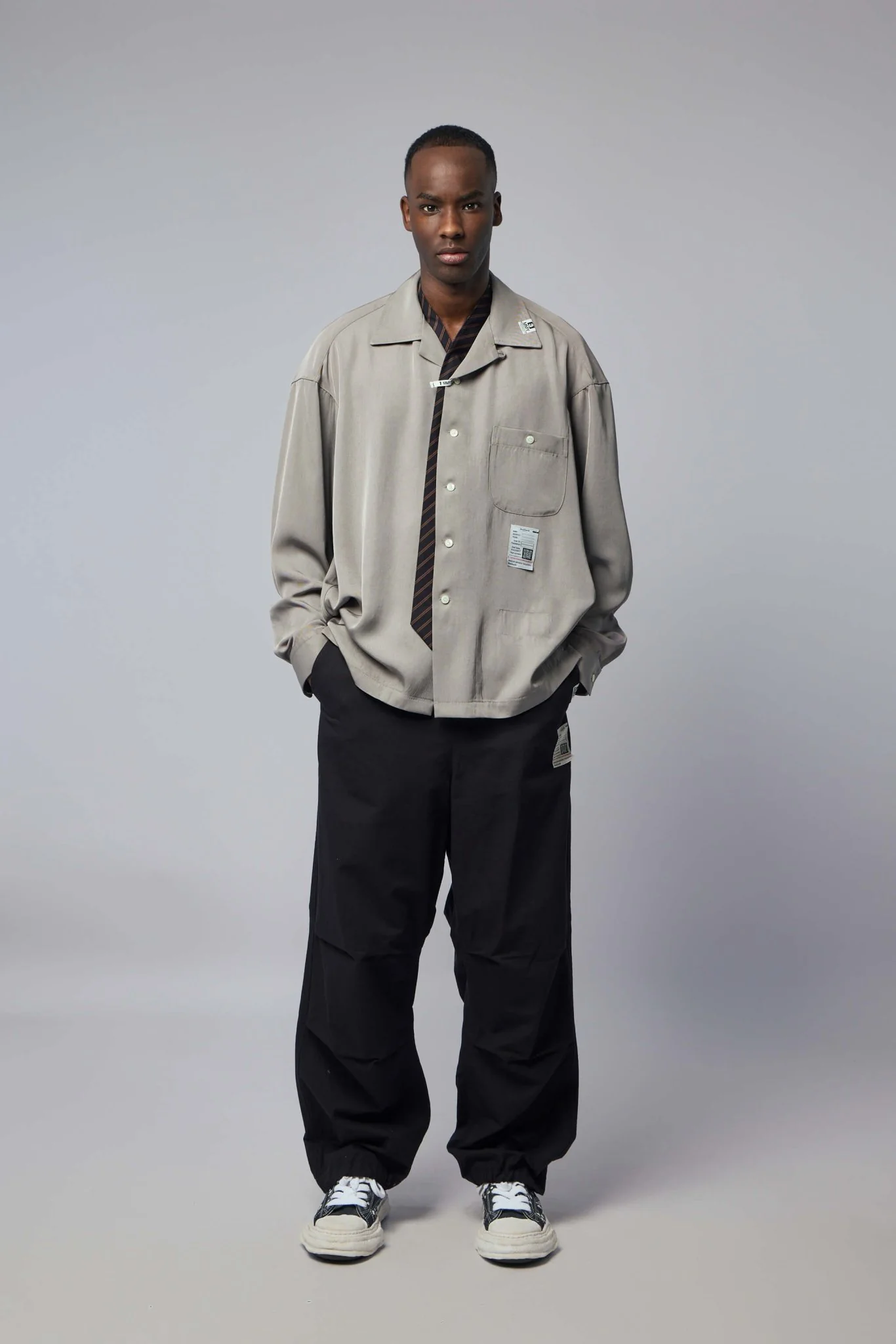 Attaced Tie L/s Shirts - Image 6