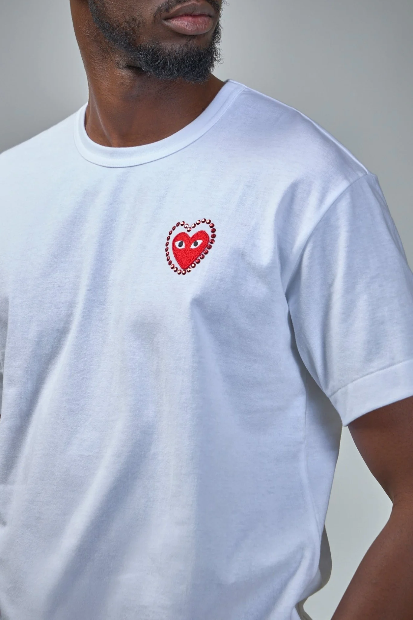 Cotton Jersey T-shirt with Emblem X Metalstone - Image 4