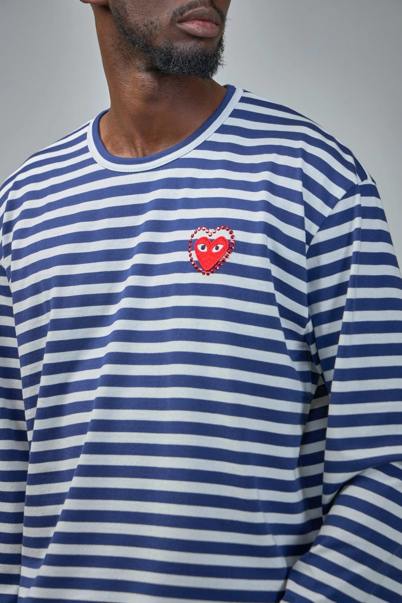 Metalstone Heart Striped Long Sleeve T-shirt - Image 4
