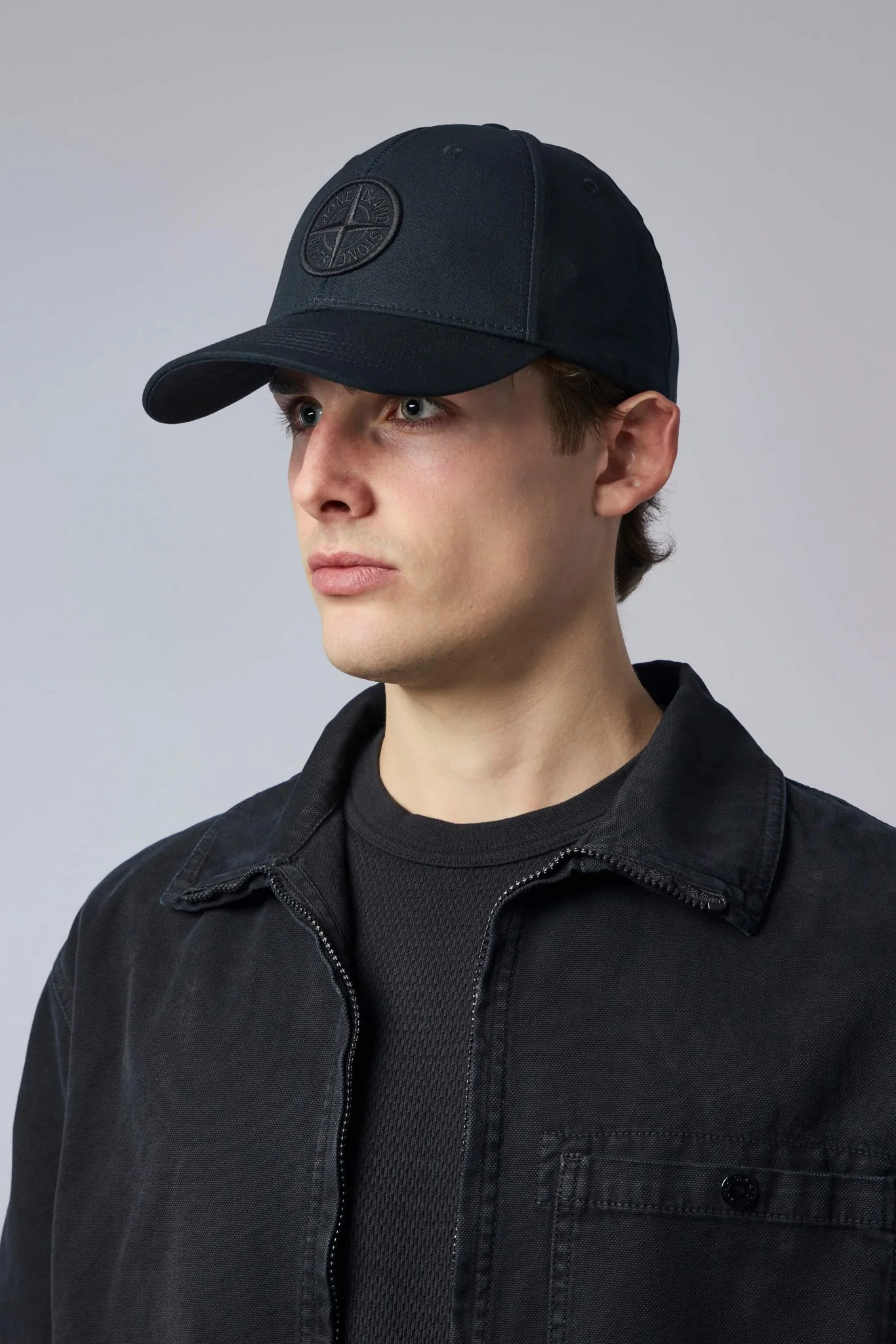 Baseball Cap with Compass Embroidery - Image 2