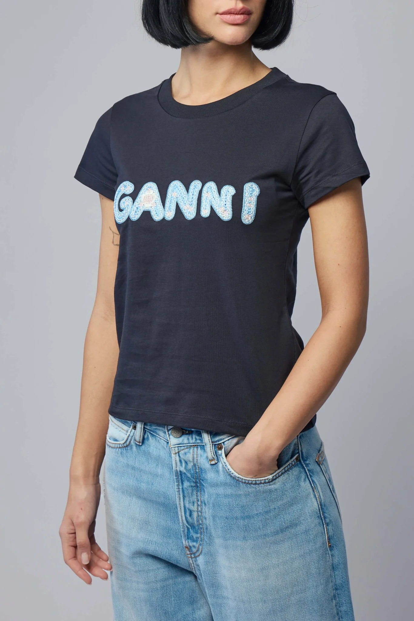 Cotton T-shirt with Front Logo - Image 3