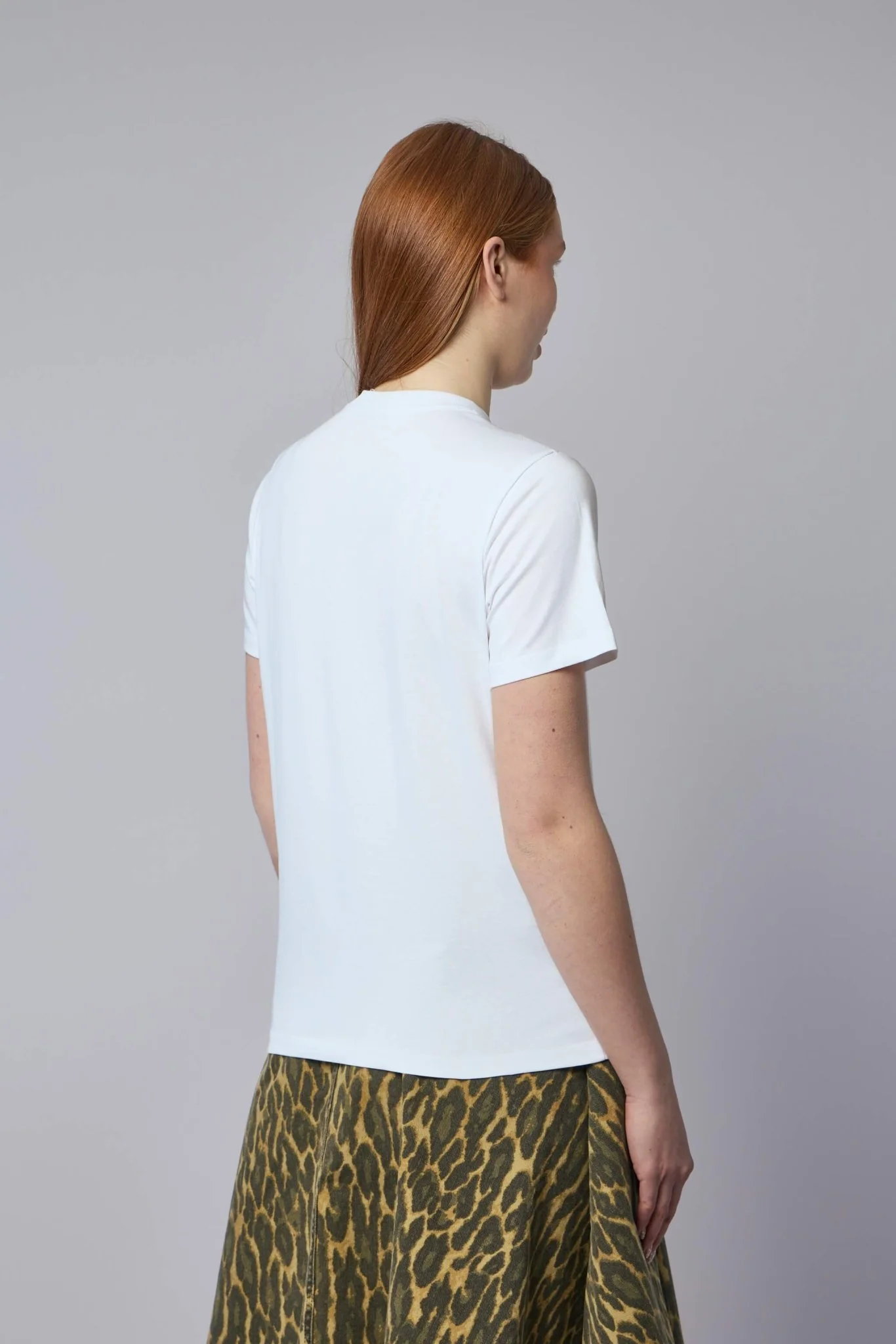 Basic Jersey Leopard Relaxed T-shirt - Image 5